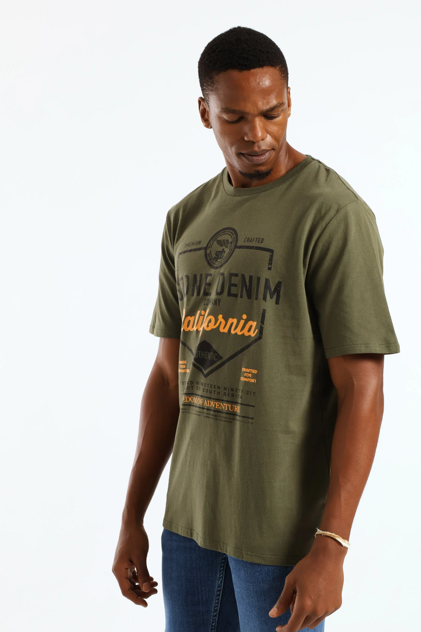 Stone Denim California Tee - Fatigue - Image 4