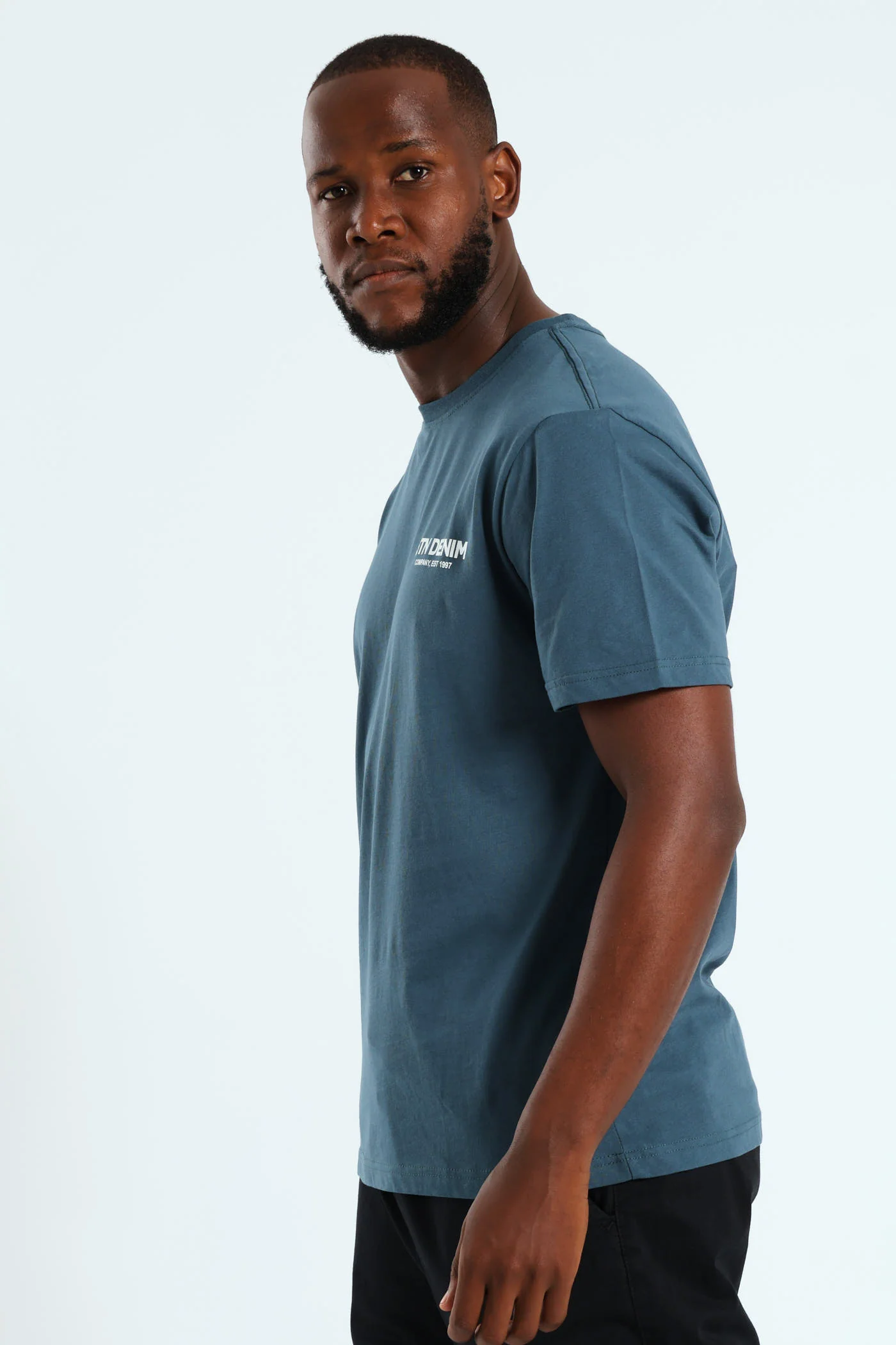 Stone Denim Co. Front & Back Tee - Teal - Image 4