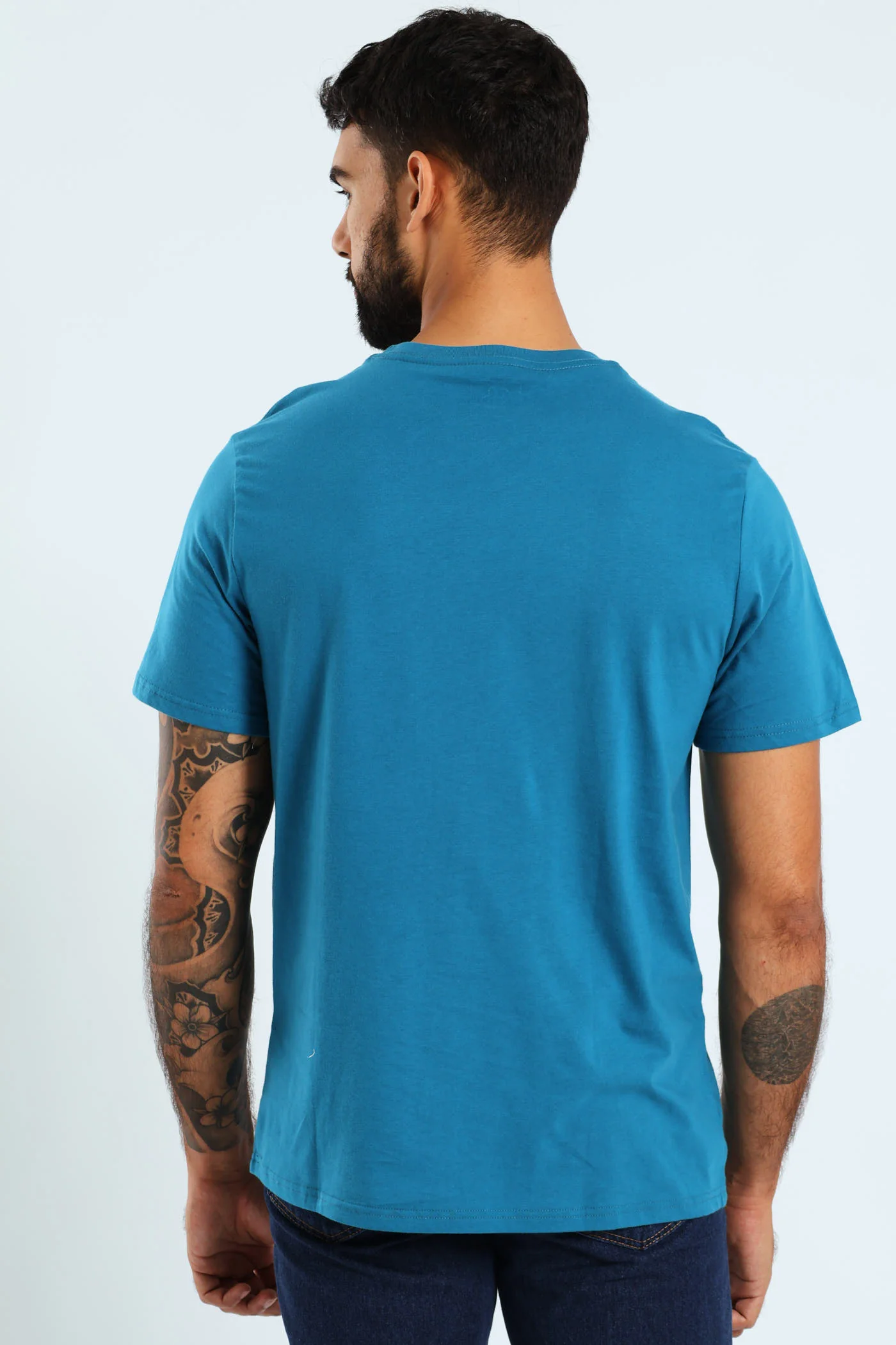 Stone Denim Premium Jeans Print Tee - Teal - Image 3