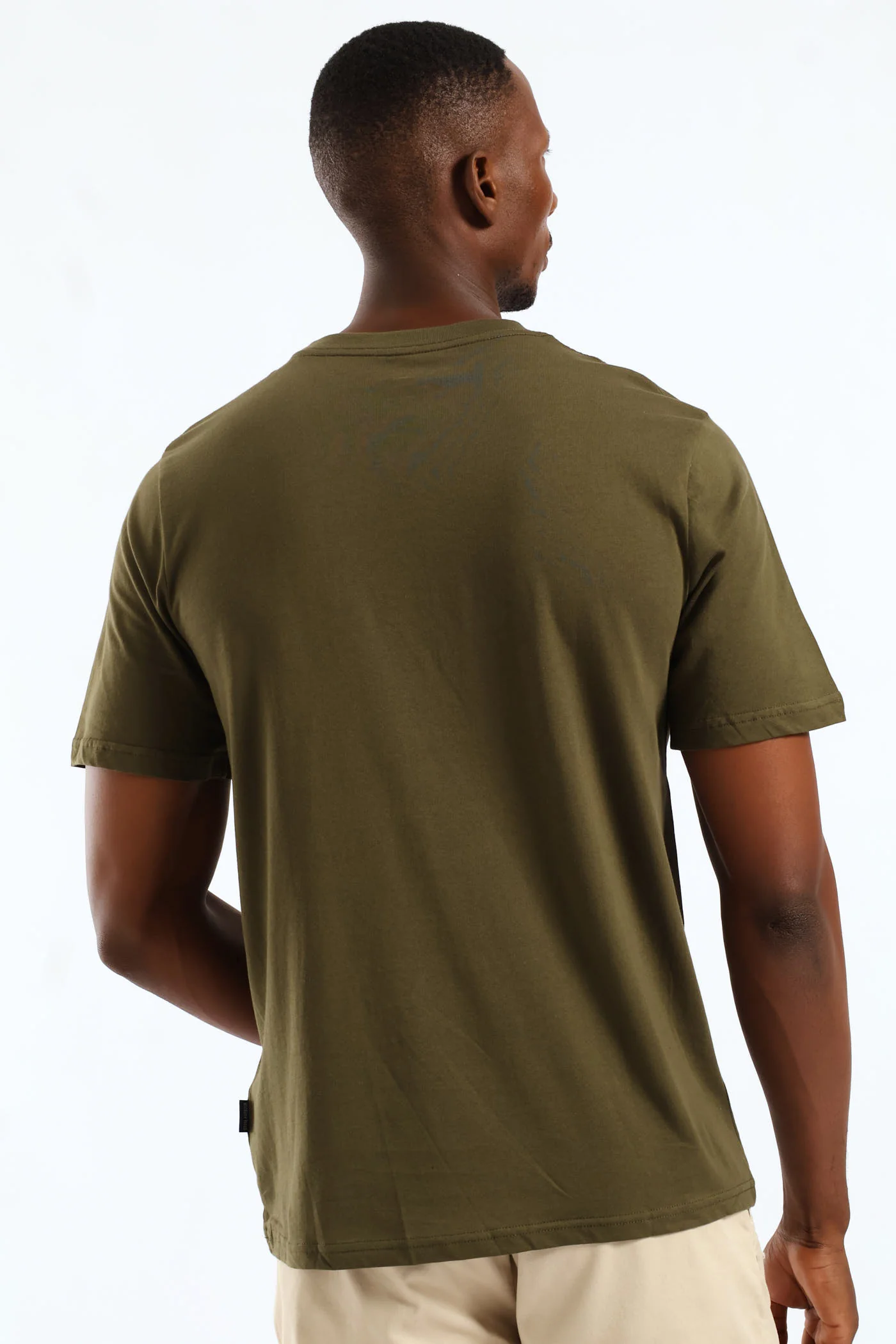Stone Denim Wings Tee - Olive - Image 5