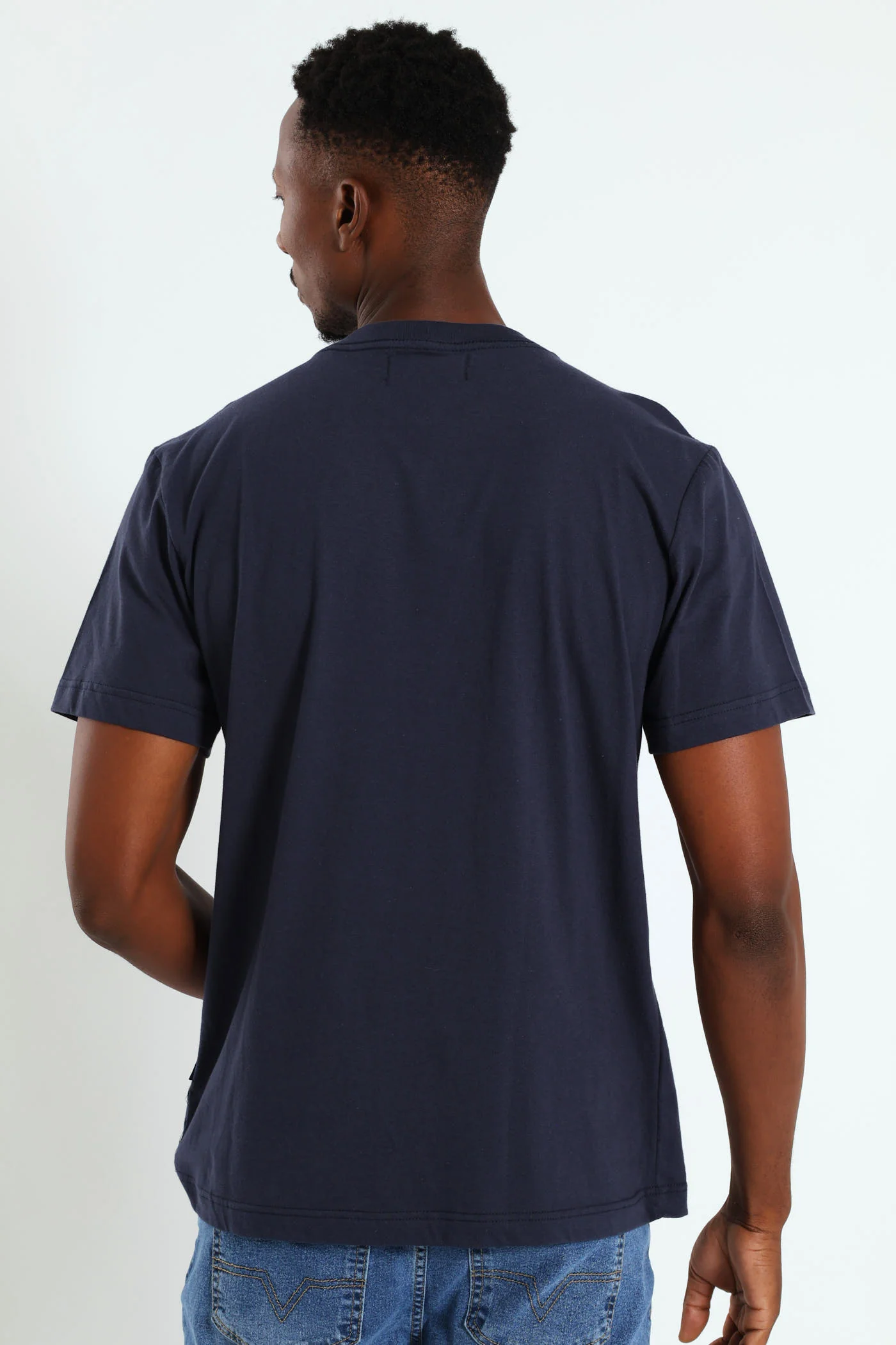 Stone Dnmco Print Tee - Navy - Image 3