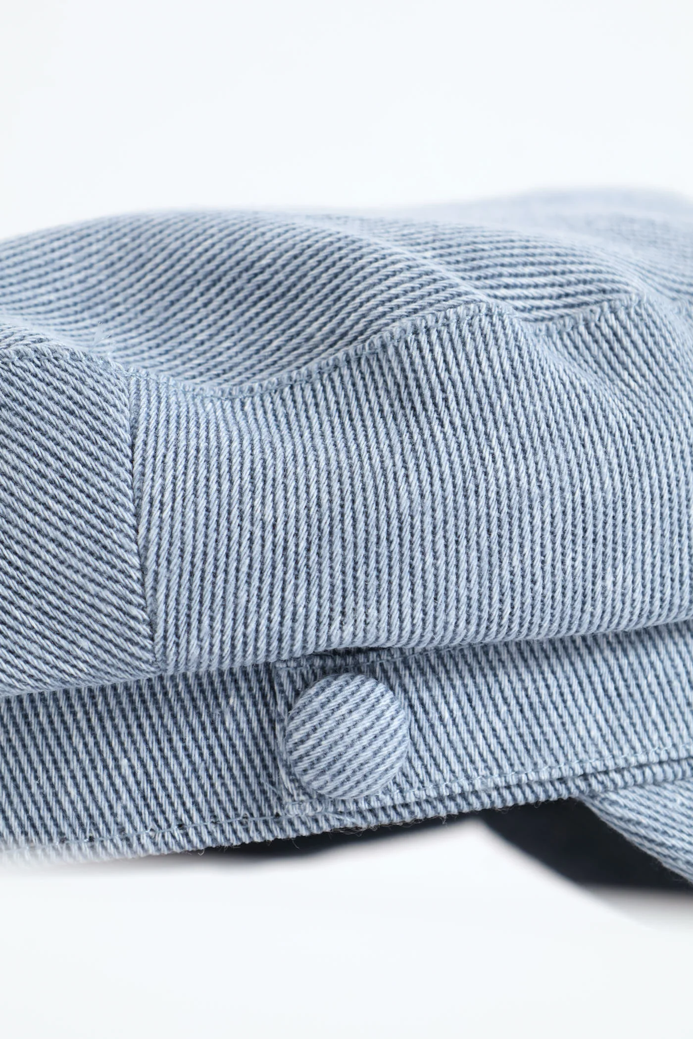 Stone Wash Baker Boy Hat - Denim - Image 2