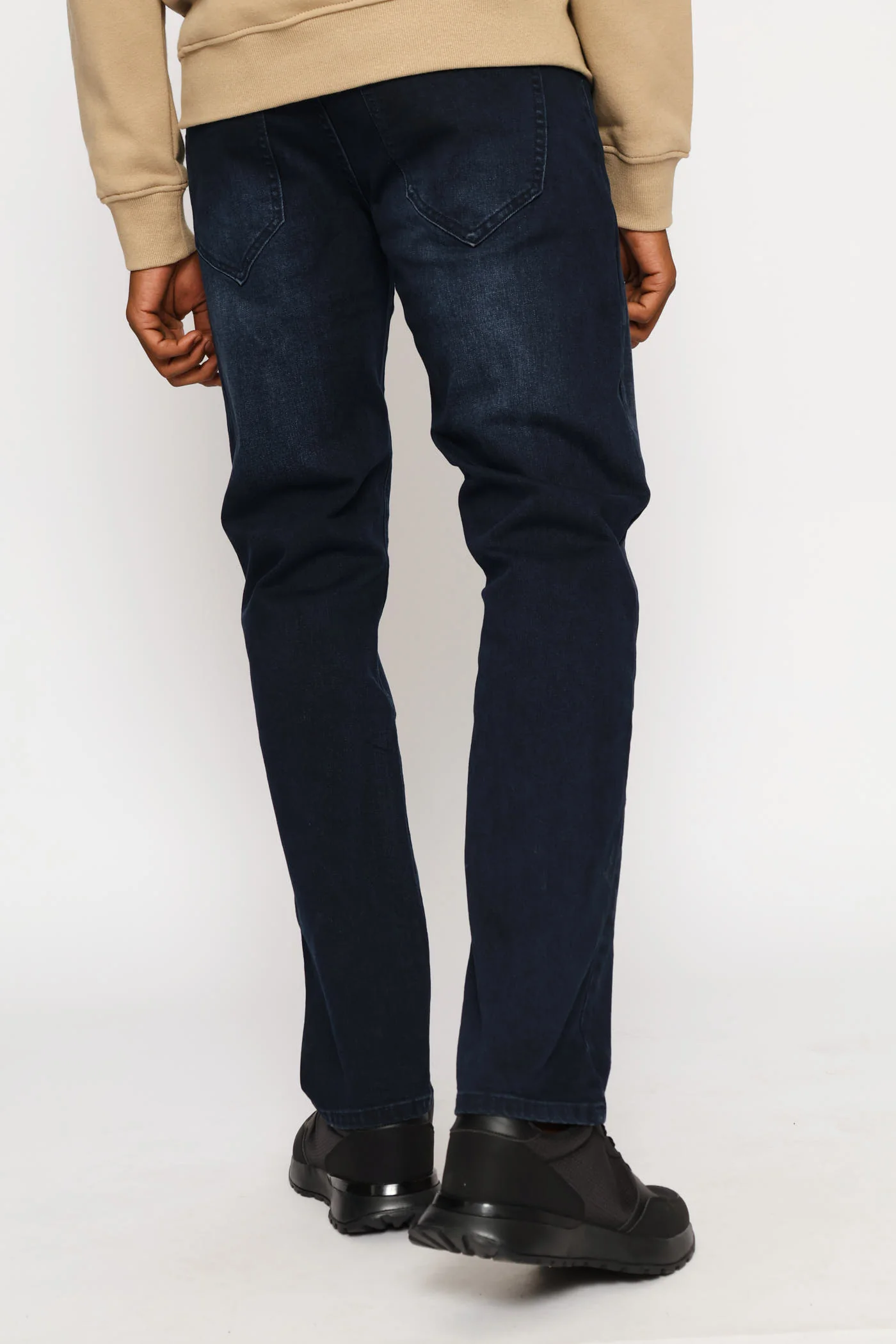 Straight Fashion Denim - Blue/Black - Image 4