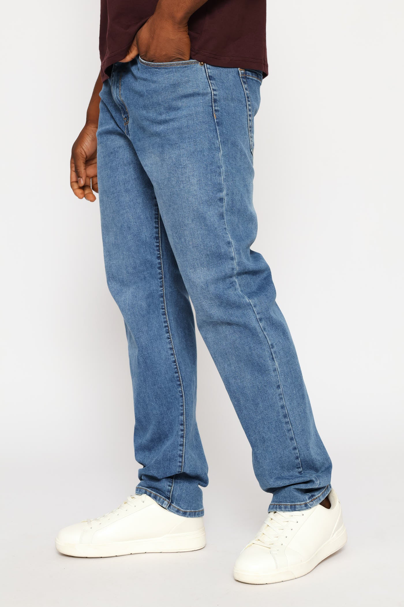Straight Fashion Denim - Mid Wash - Image 2