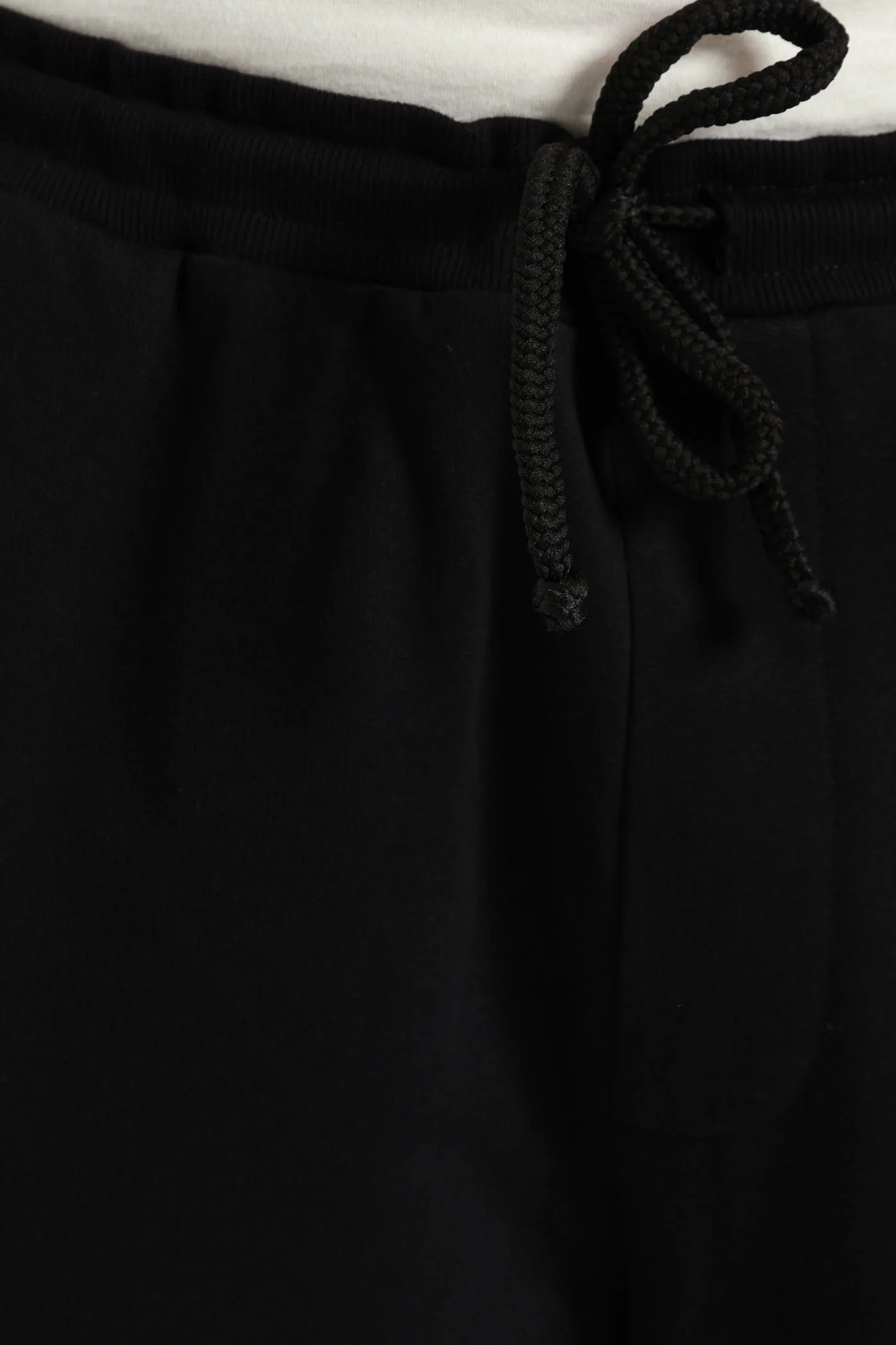 Straight Leg Cargo Fleece Jogger - Black - Image 5