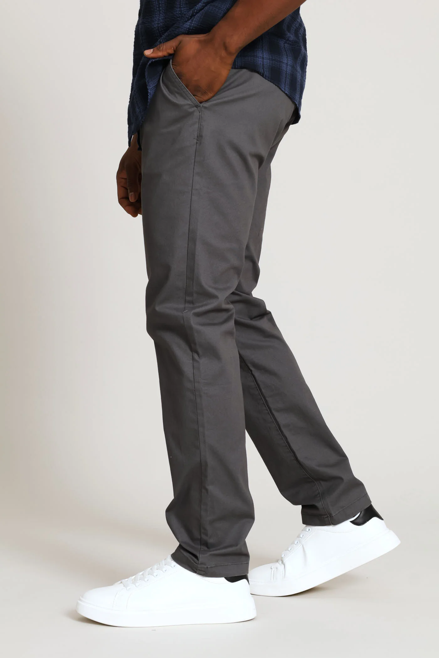 Straight Leg Chino - Grey - Image 3