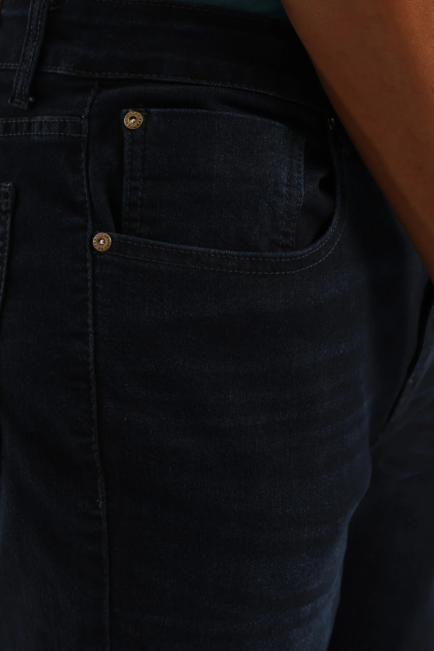 Straight Stretch Denim - Blue/Black - Image 5