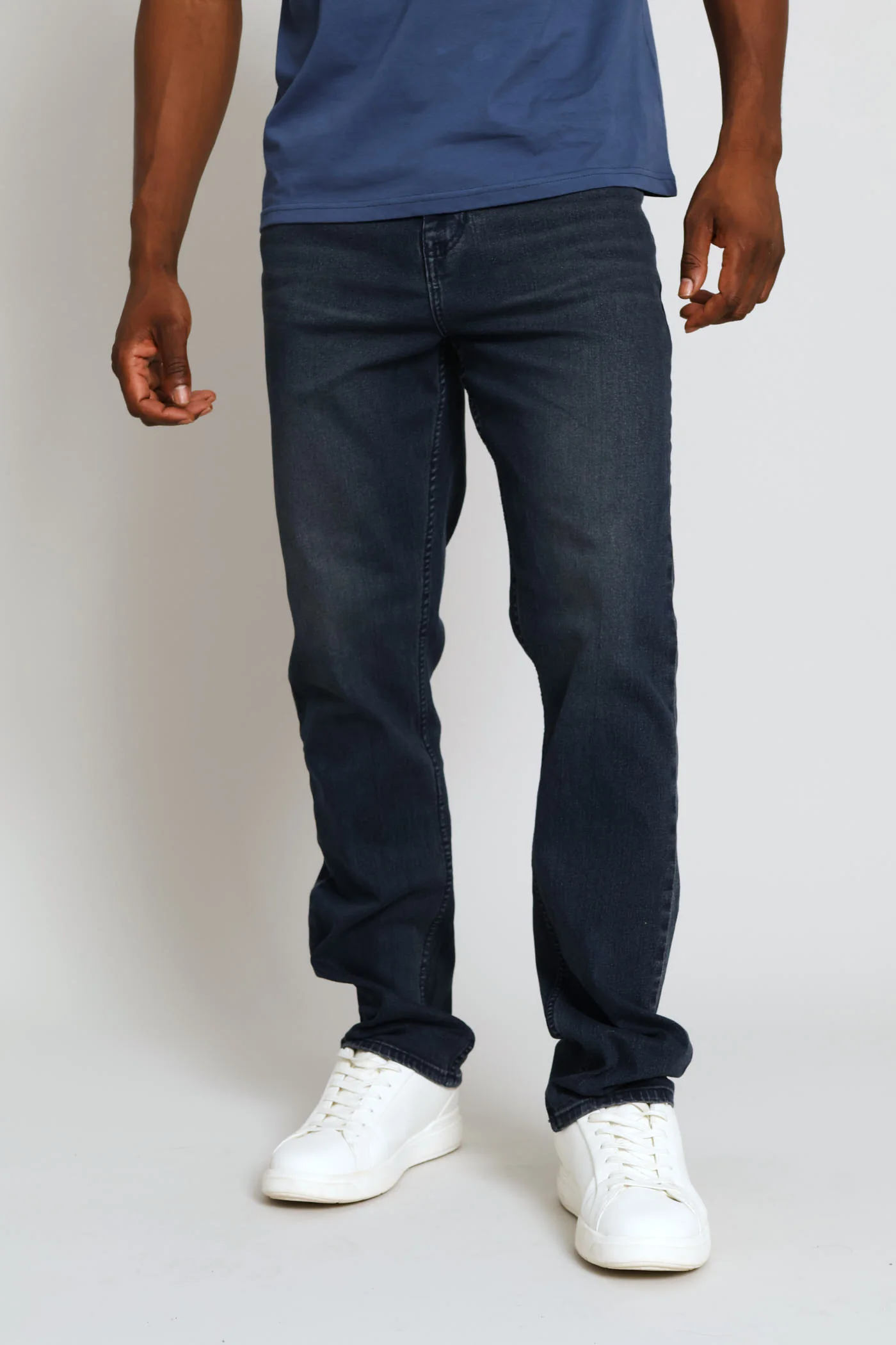 Straight Stretch Denim - Dark Wash - Image 3