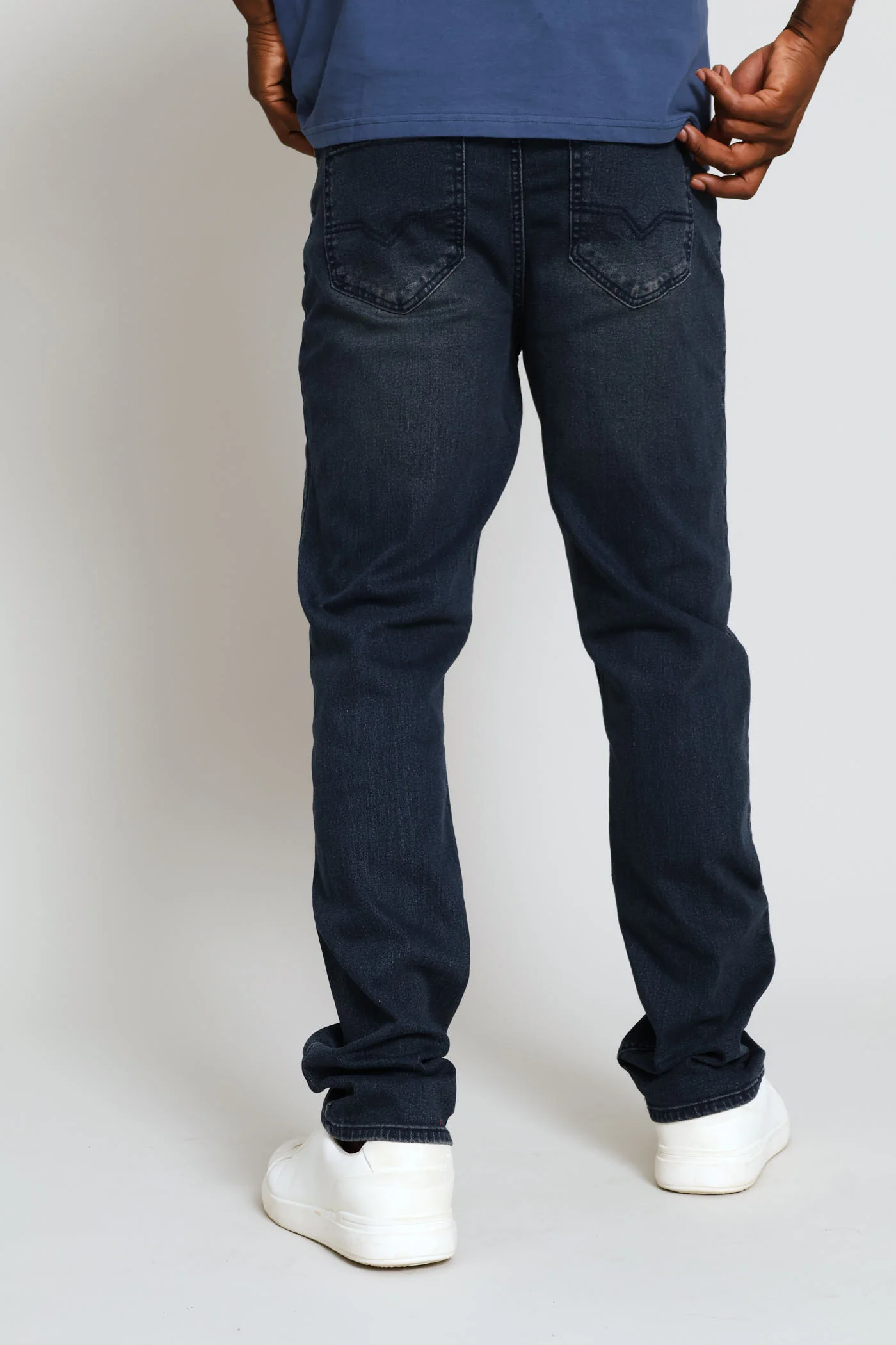 Straight Stretch Denim - Dark Wash - Image 4