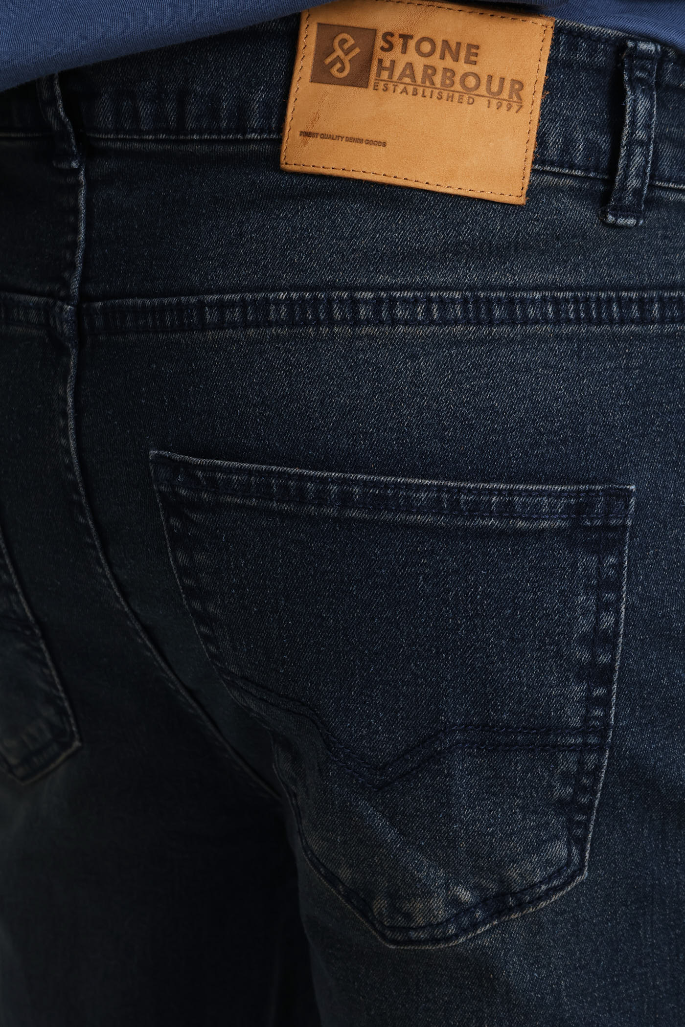 Straight Stretch Denim - Dark Wash - Image 5