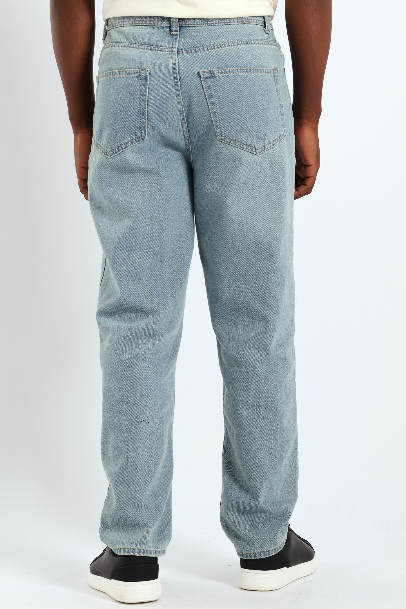 Straight Vintage Denim Jean - Light Wash - Image 3