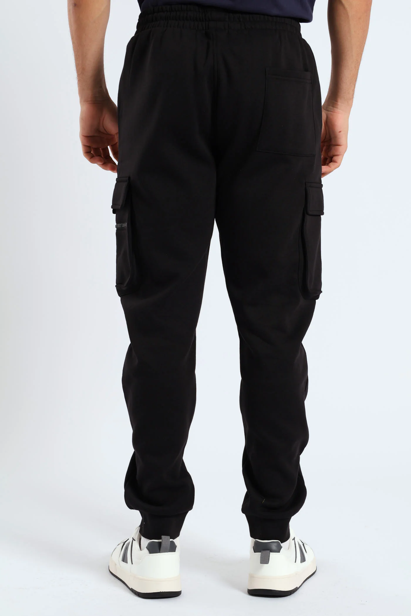 Strap Cargo Fleece Jooger - Black - Image 3