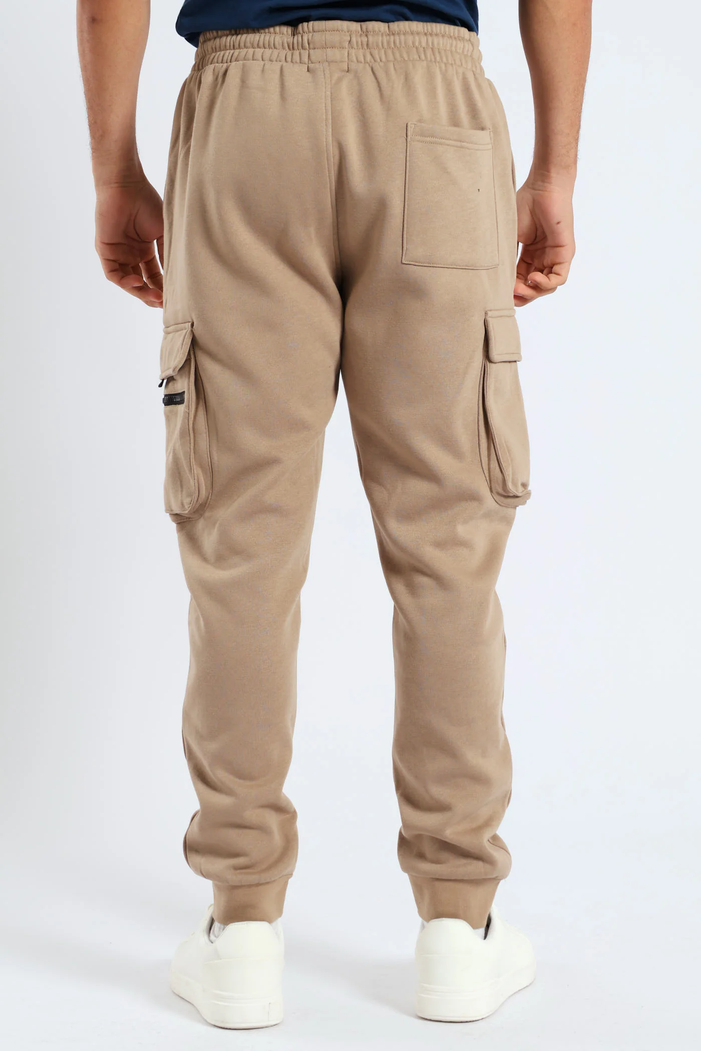 Strap Cargo Fleece Jooger - Stone - Image 4