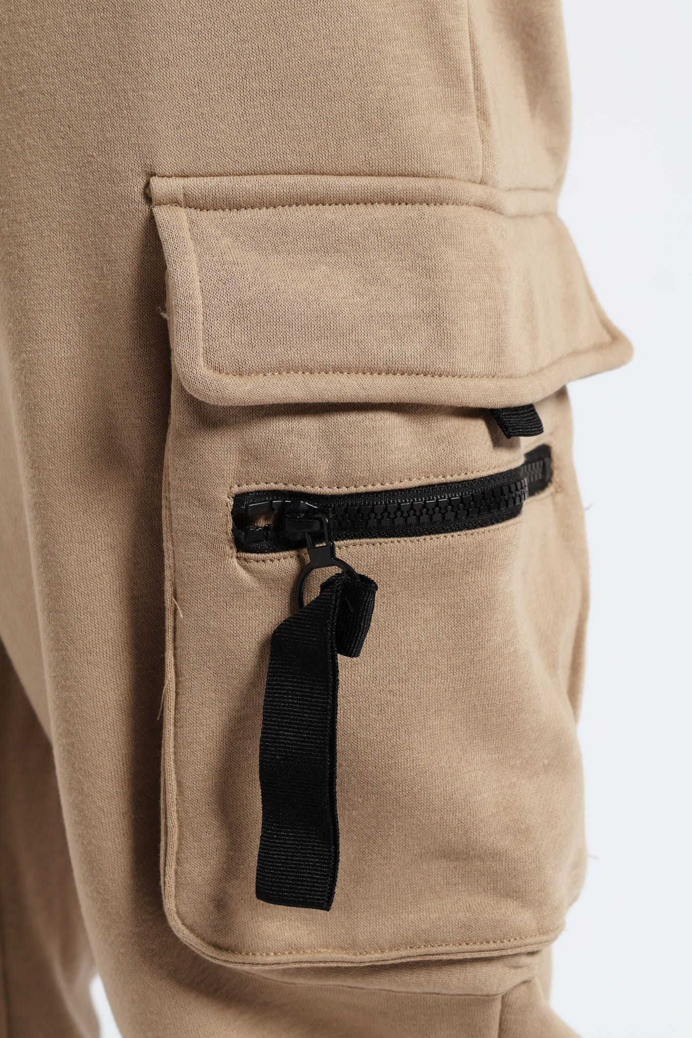 Strap Cargo Fleece Jooger - Stone - Image 5
