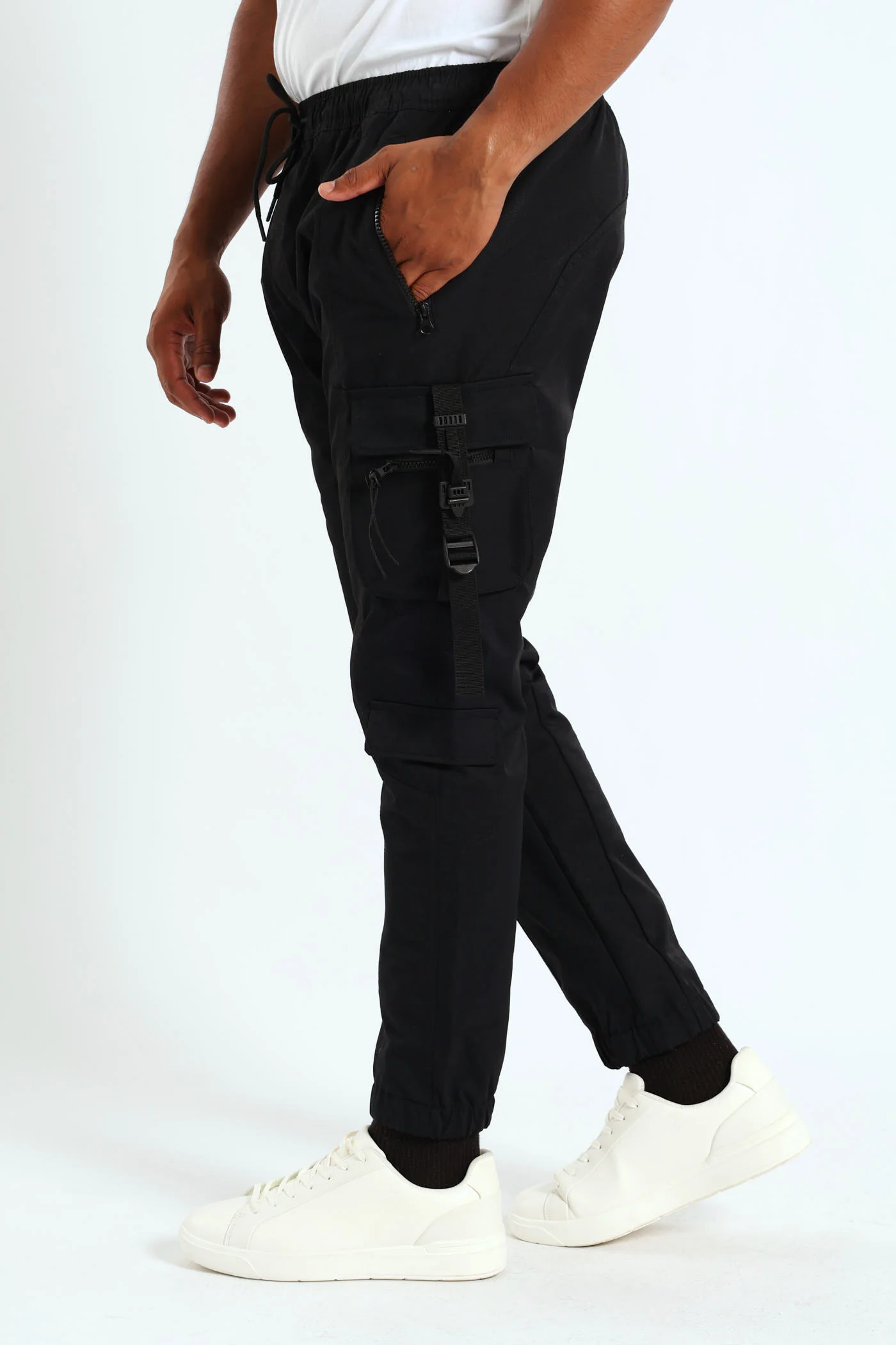 Strap Cargo Jogger - Black - Image 2