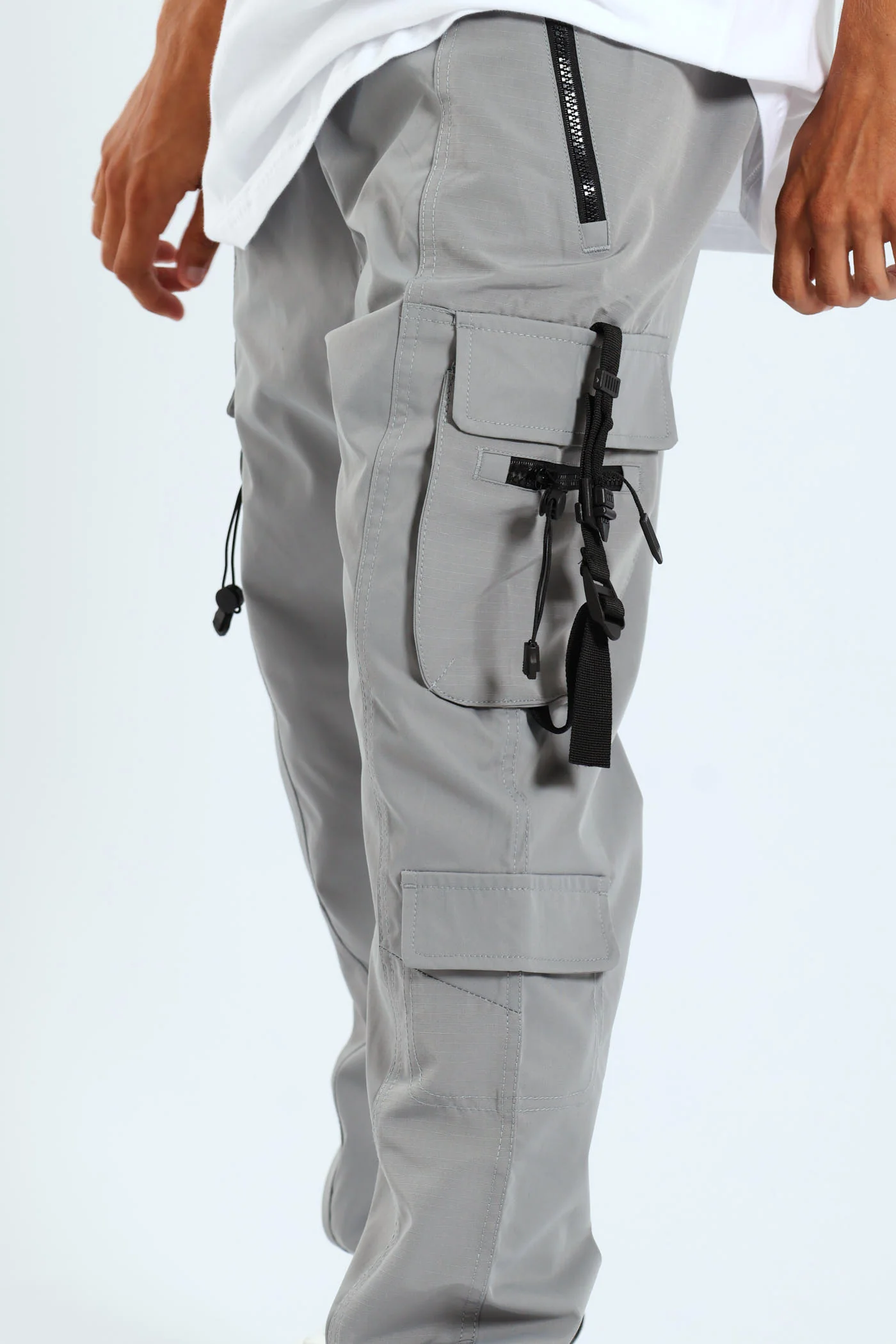 Strap Cargo Jogger - Grey - Image 2