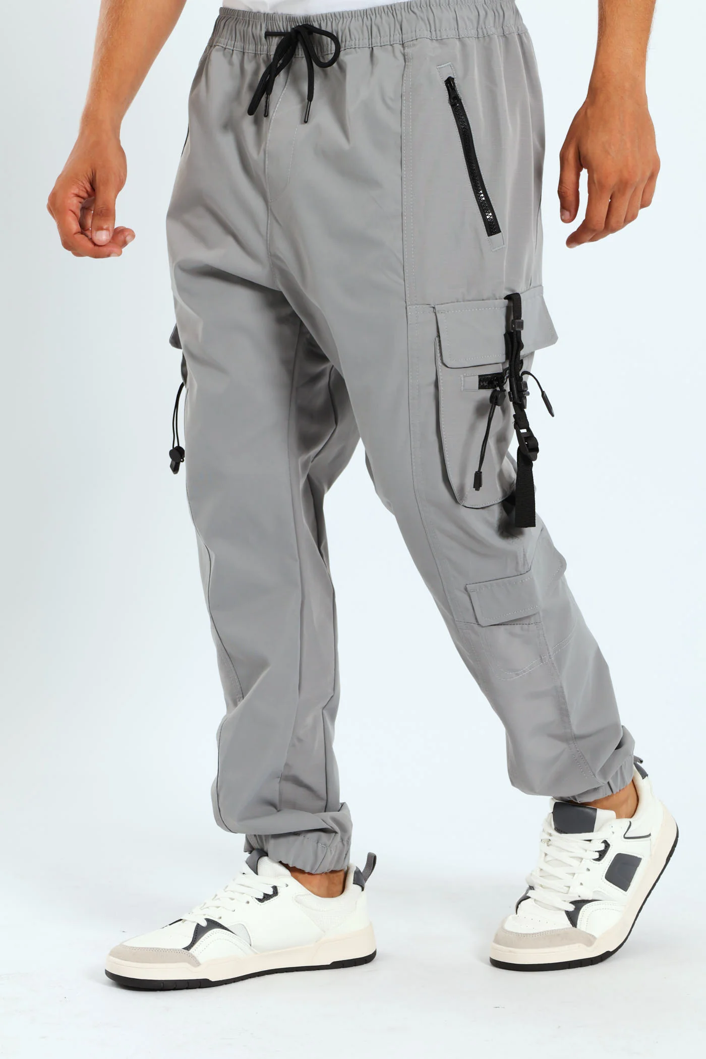 Strap Cargo Jogger - Grey - Image 5