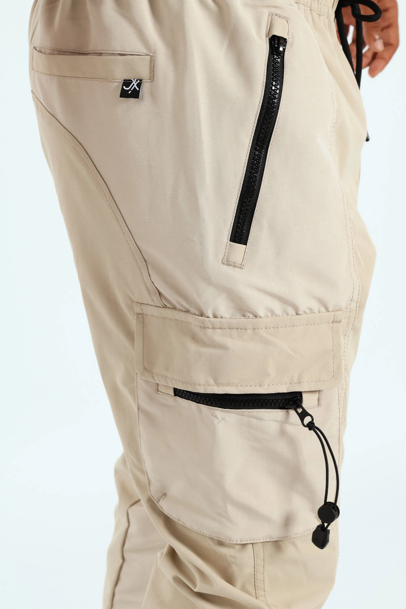 Strap Cargo Pants - Stone - Image 5