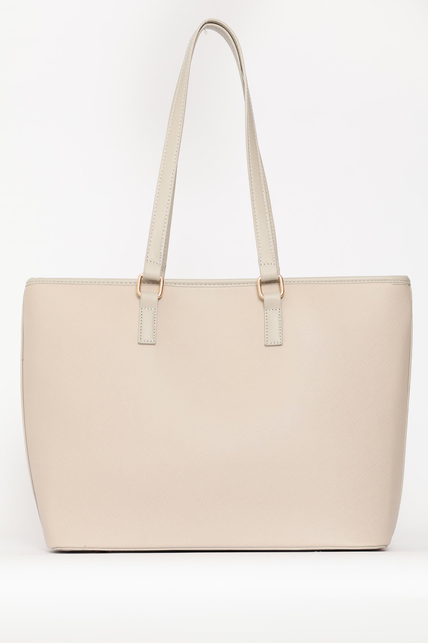 Strap Detail Shopper Bag - Grey/Stone - Image 2