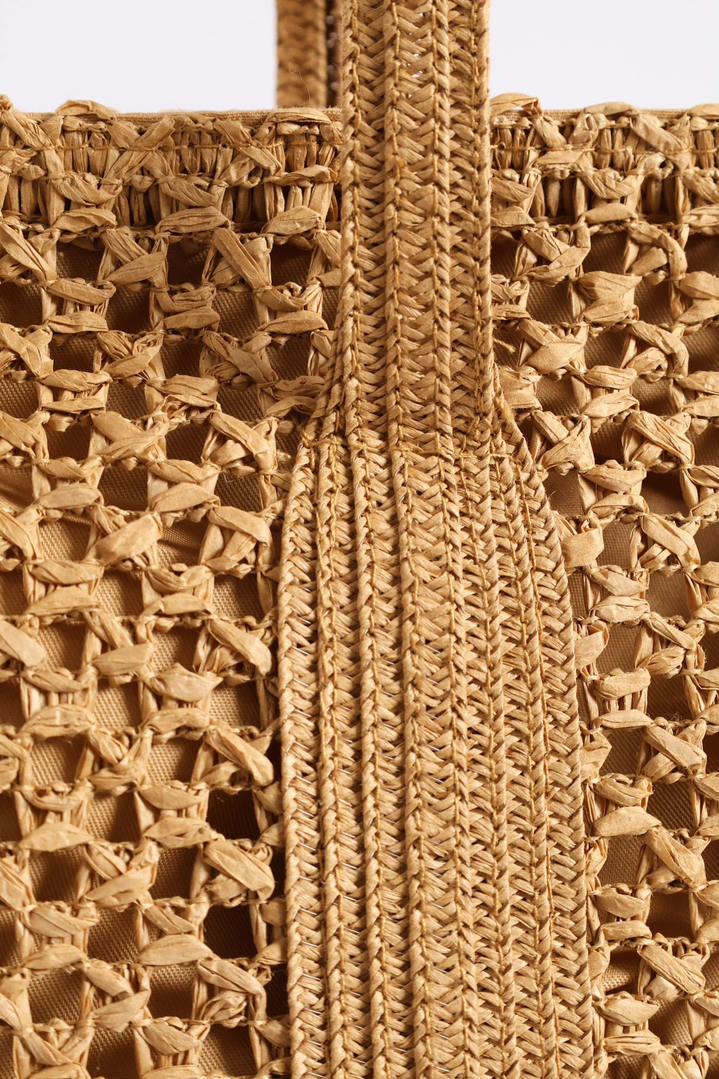 Straw Shopper - Caramel - Image 2