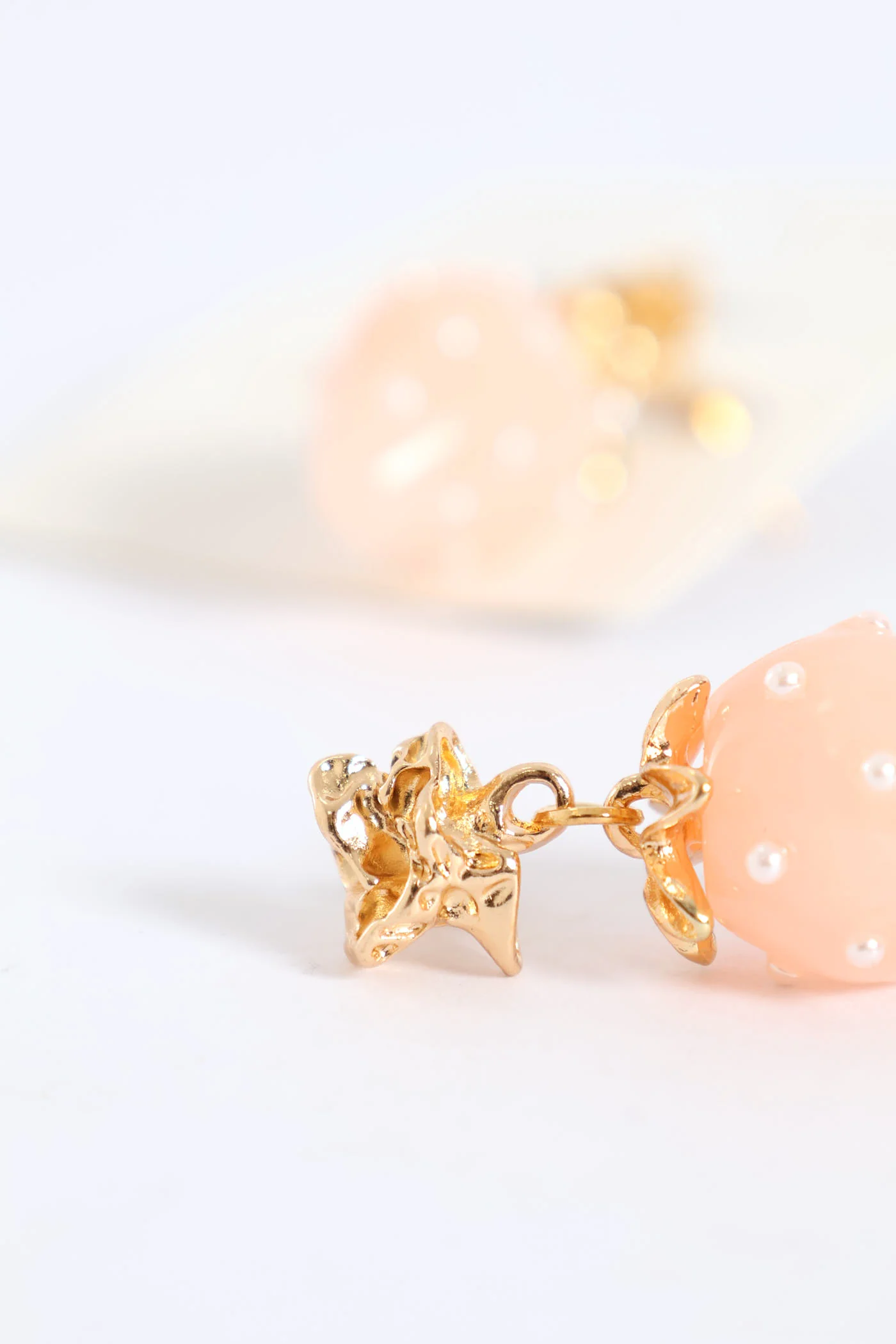 Strawberry Earrings - Light Pink - Image 3