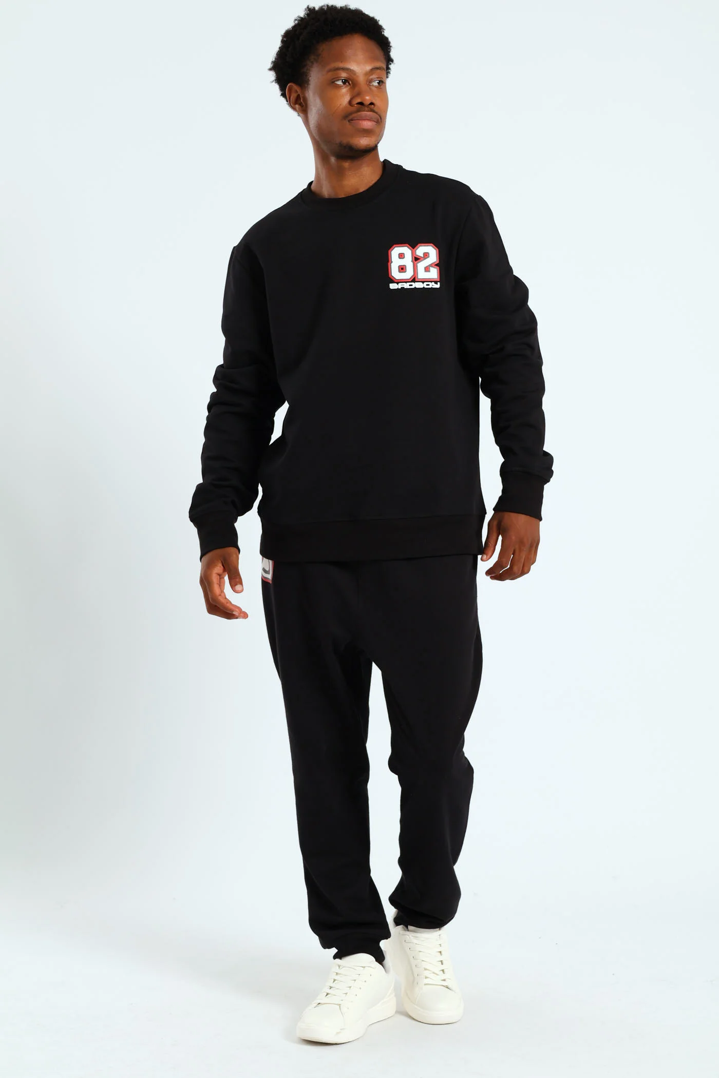 Street Rebel Crew Sweat Top - Black - Image 2