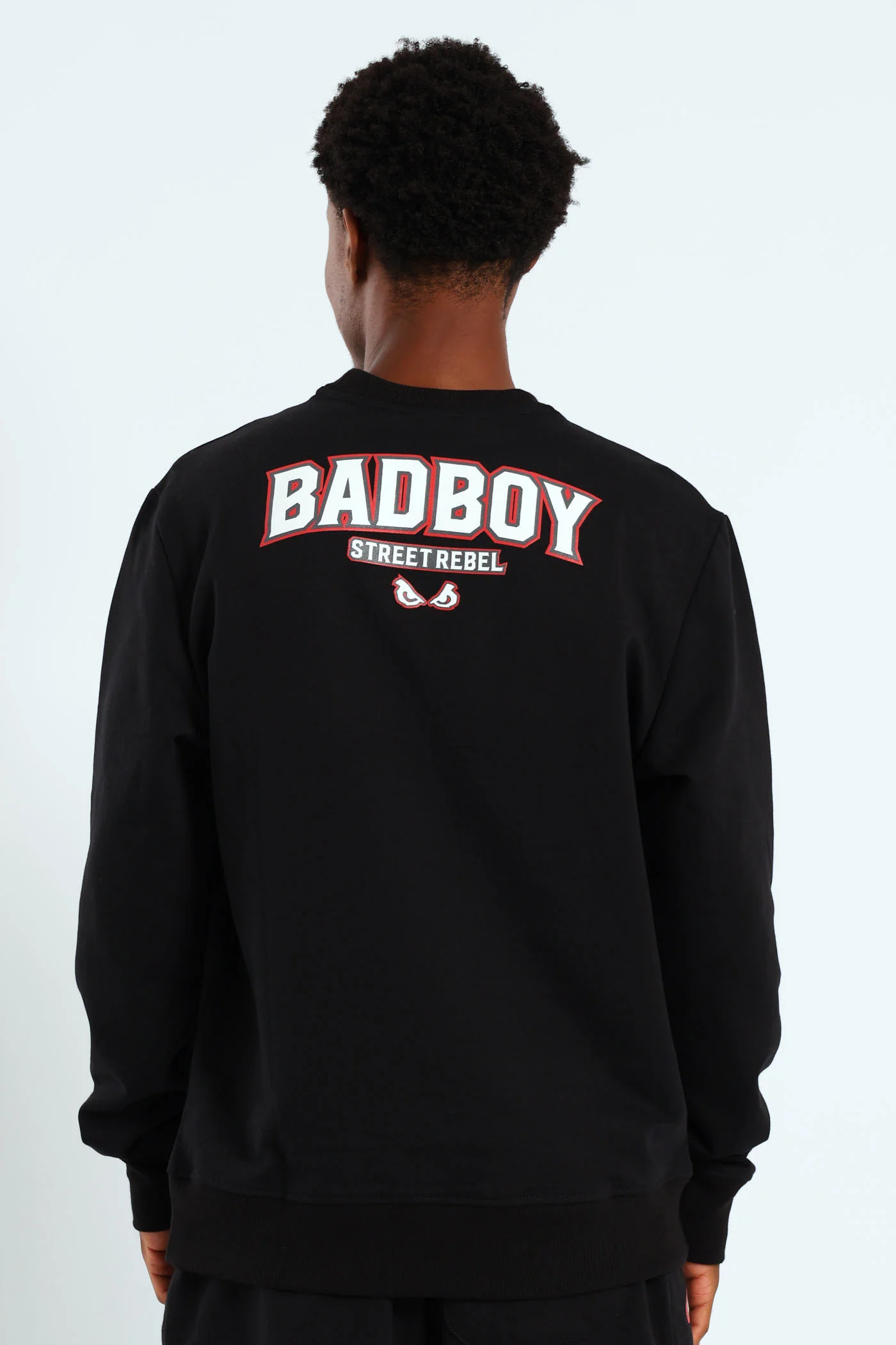 Street Rebel Crew Sweat Top - Black - Image 3