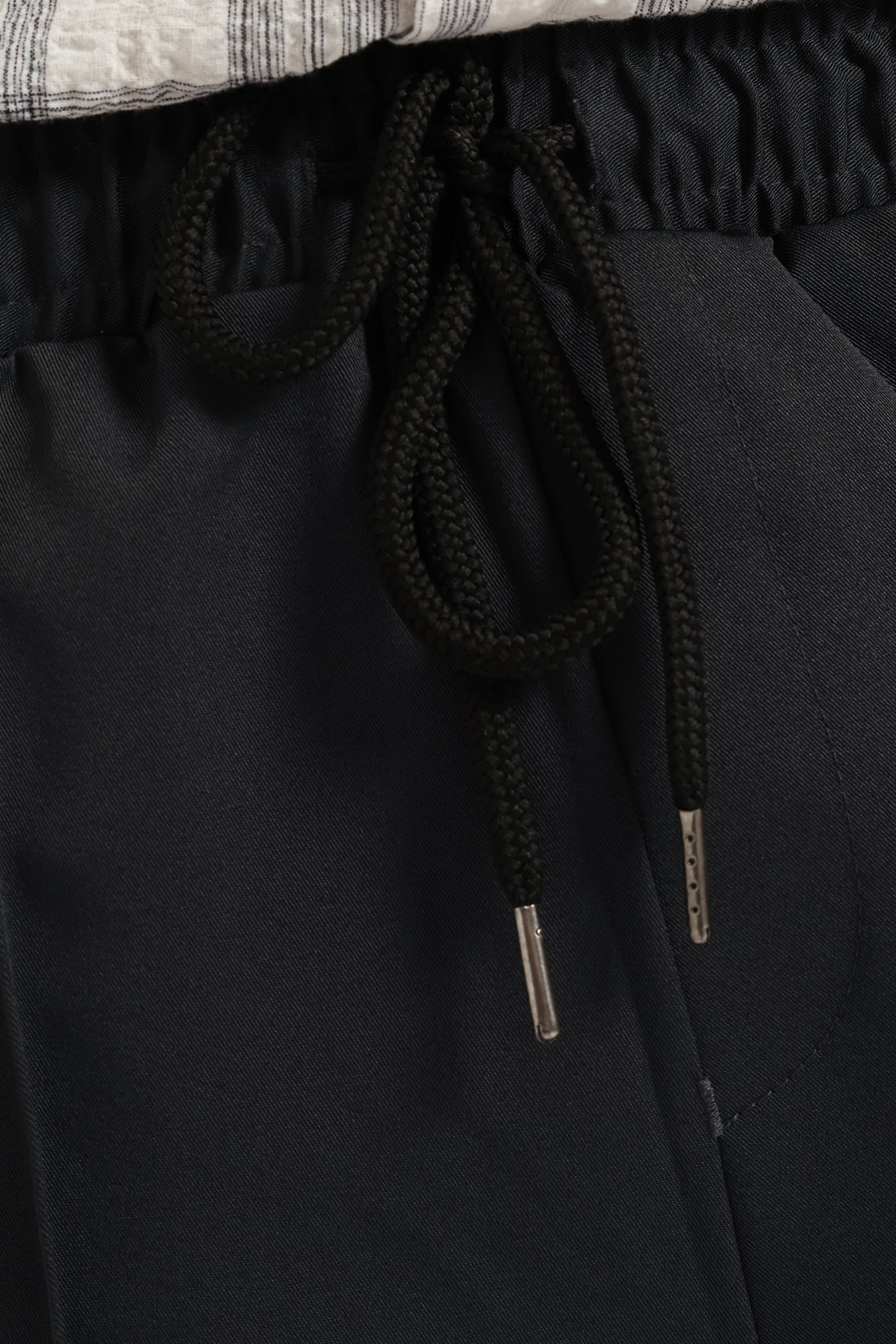 Stretch Elasticated Pintuck Jogger - Charcoal - Image 5