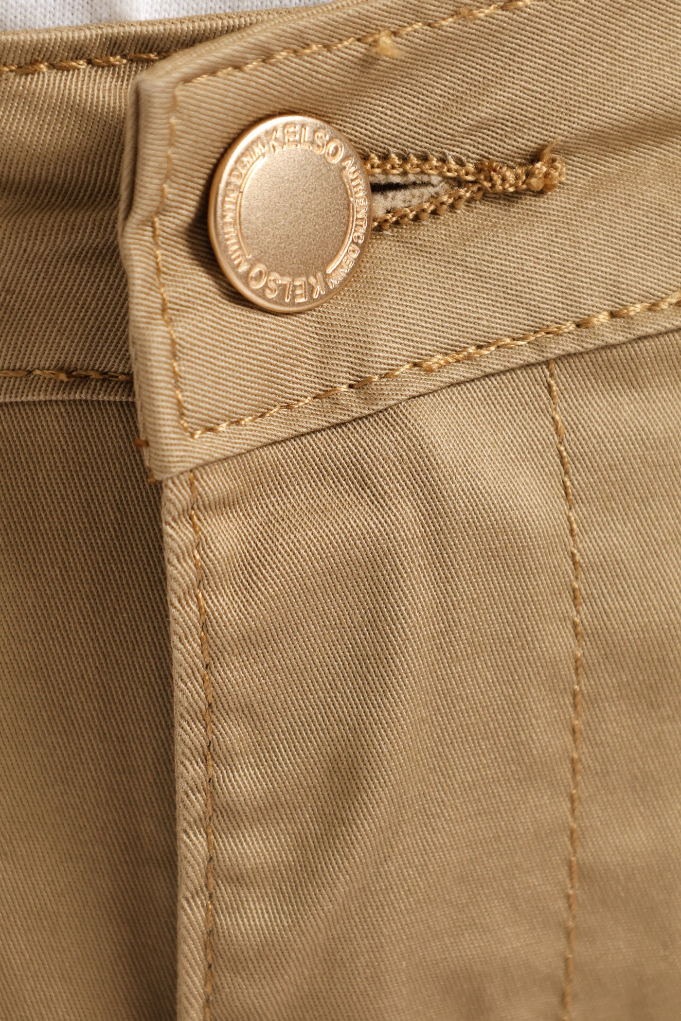 Stretch Sateen Mid Thigh Chino Short - Light Stone - Image 4