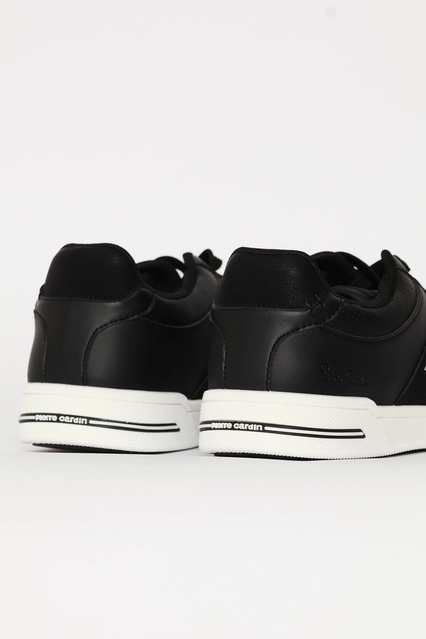 Stripe Detail Court Sneaker - Black - Image 6