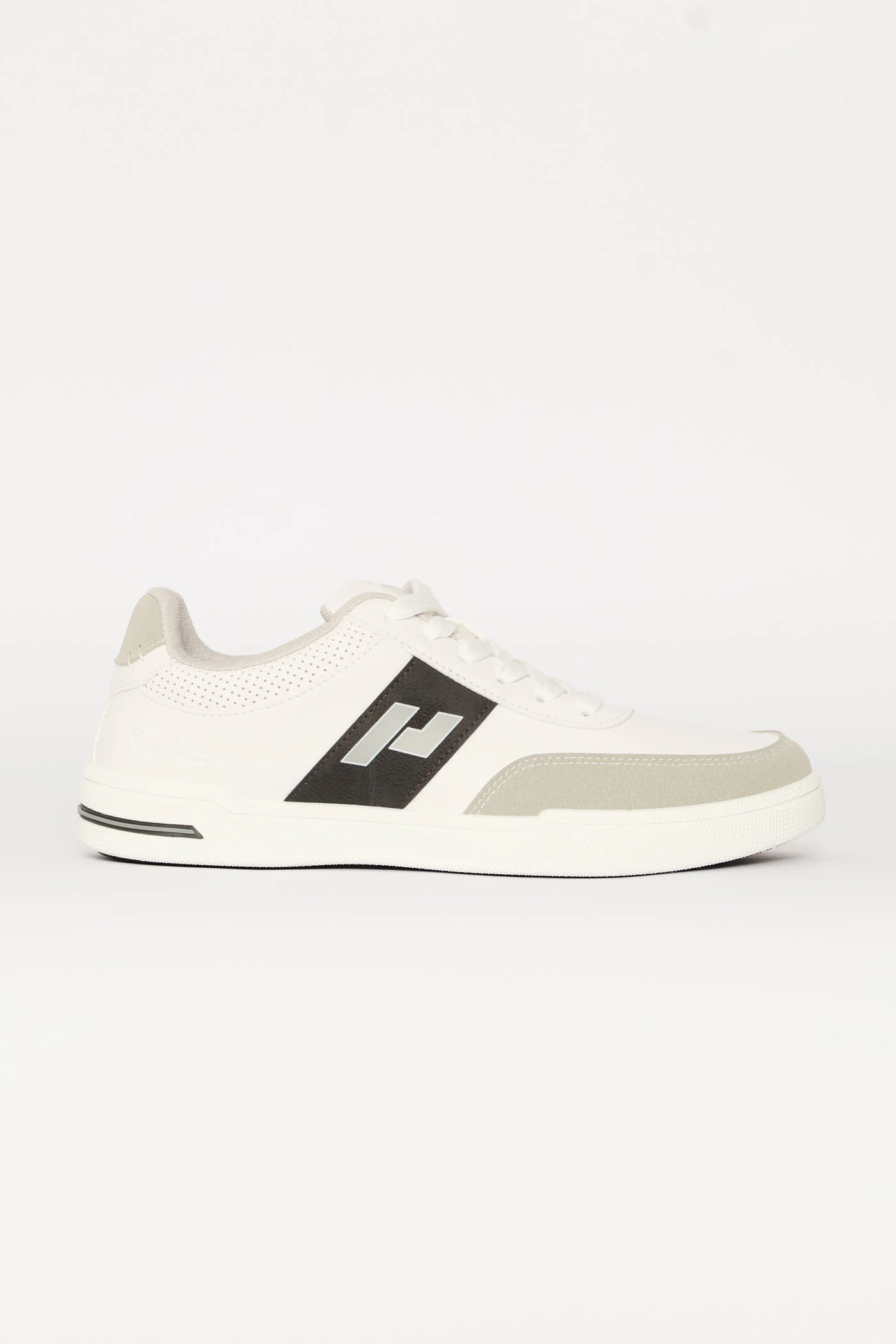 Stripe Detail Court Sneaker - White - Image 2