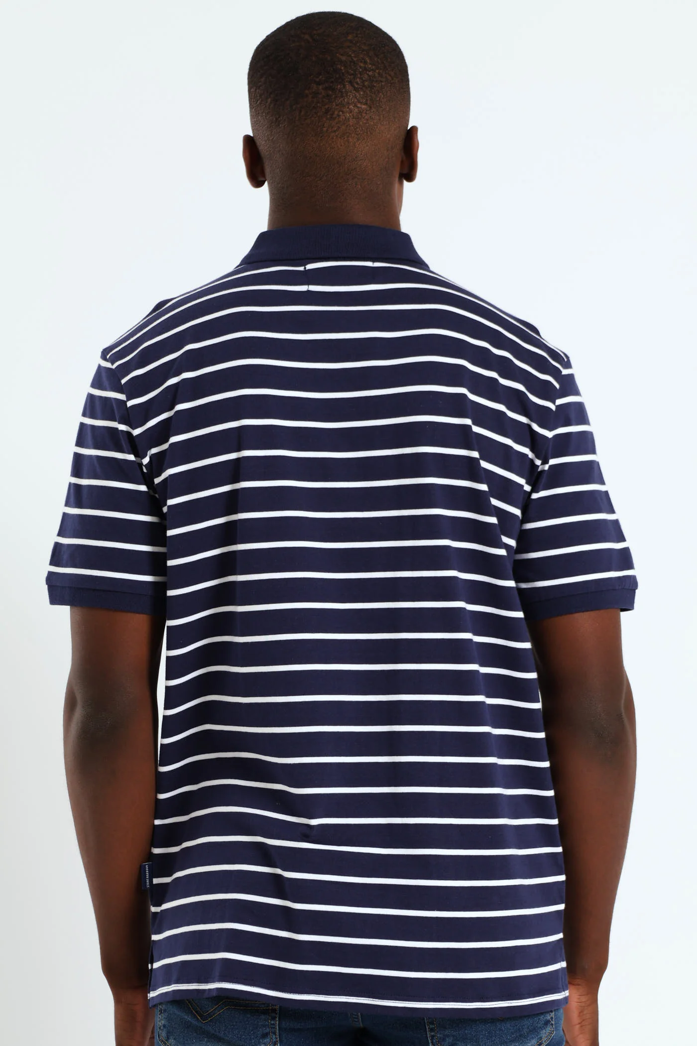 Stripe Golfer - Navy/White - Image 3