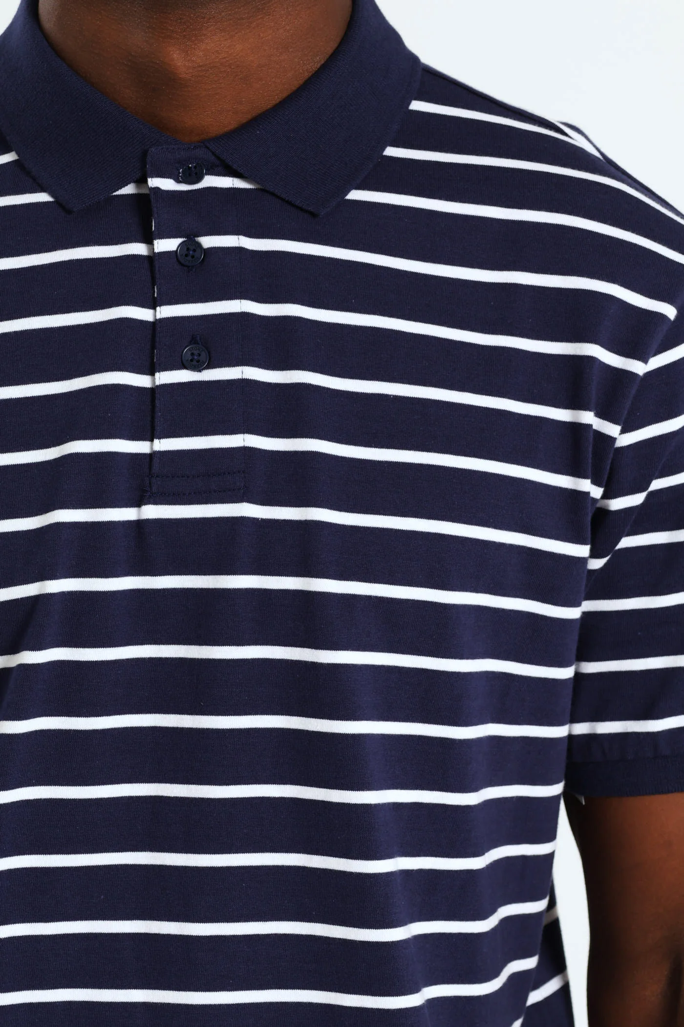Stripe Golfer - Navy/White - Image 4