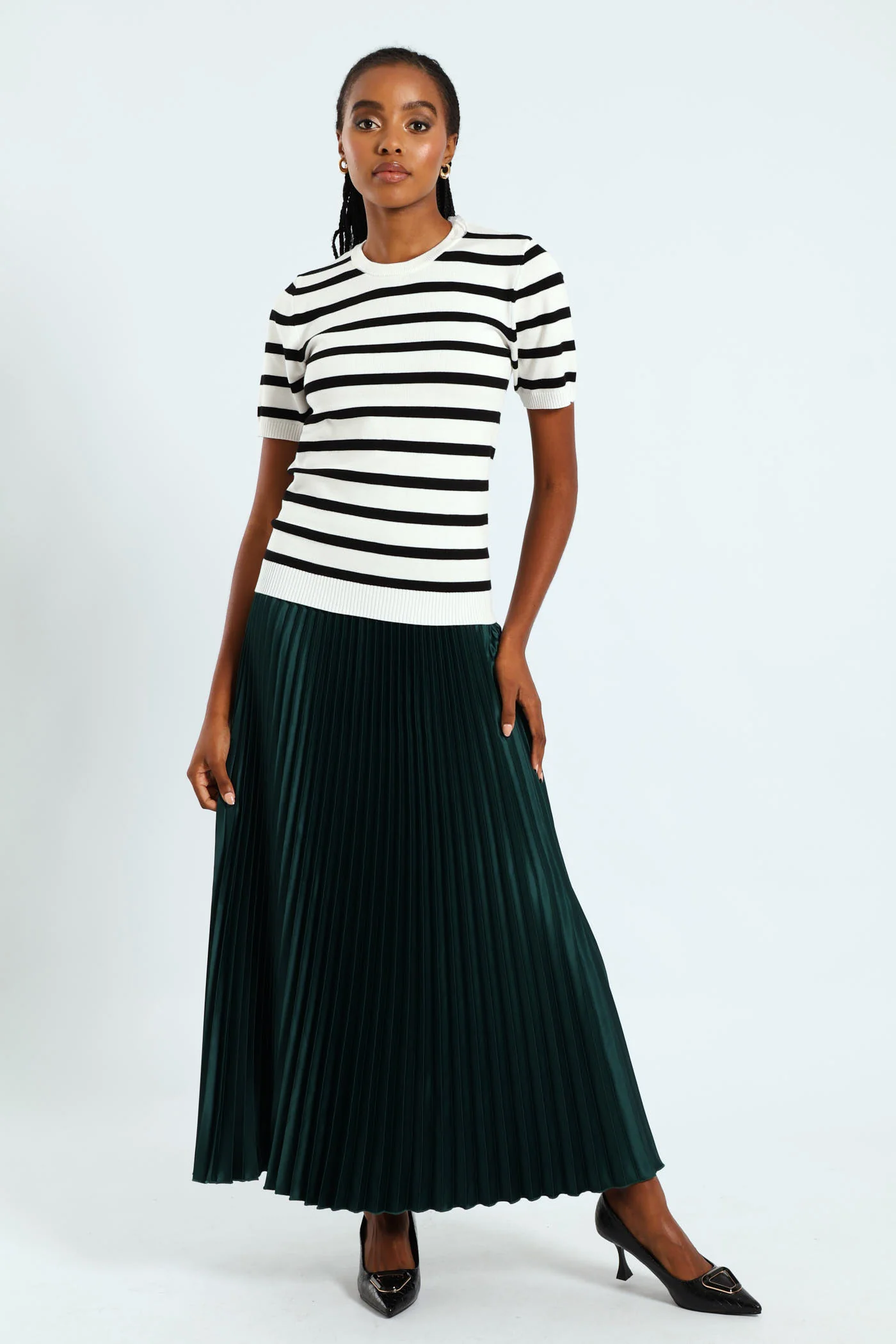 Stripe Pullover - Black/White - Image 2