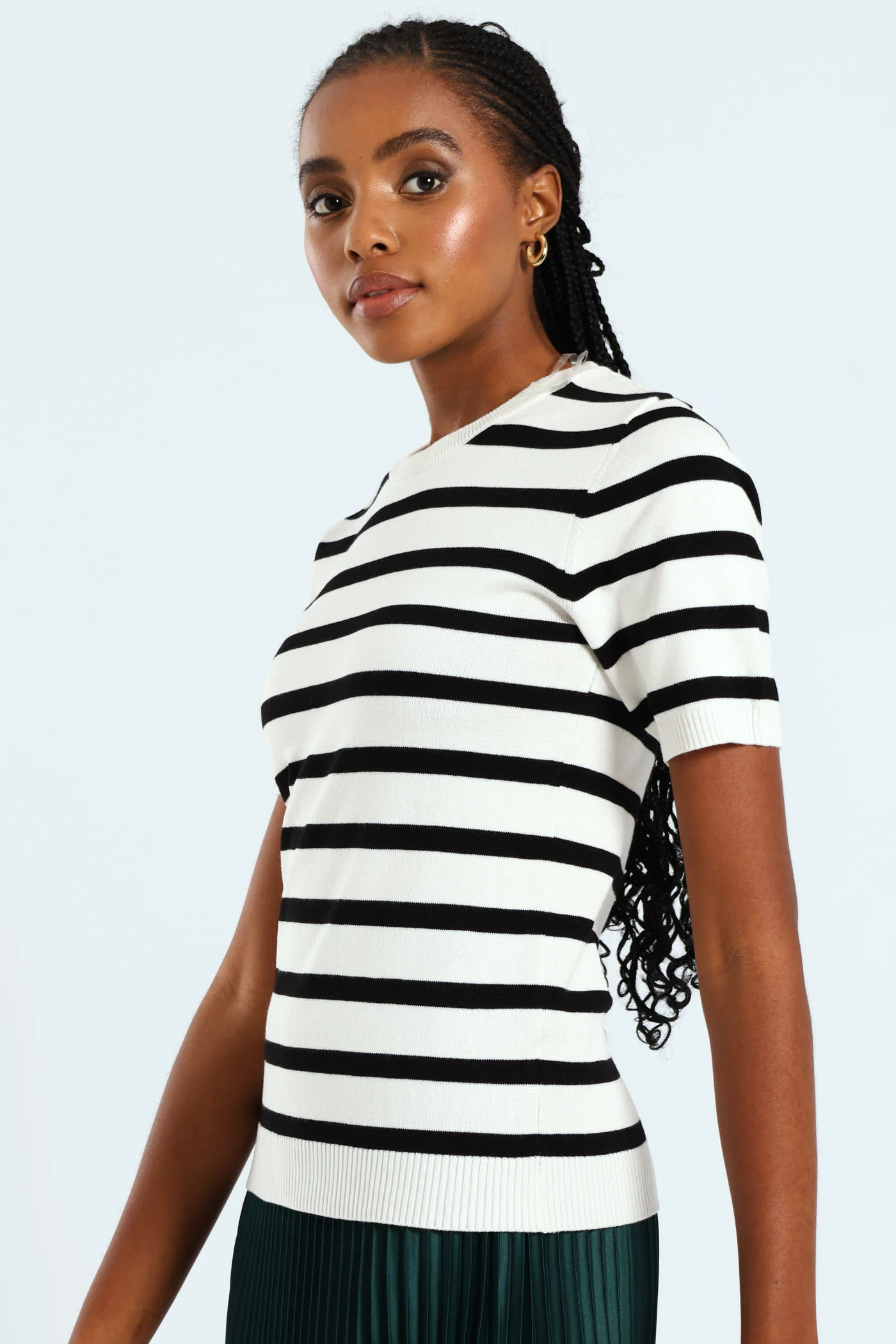 Stripe Pullover - Black/White - Image 3