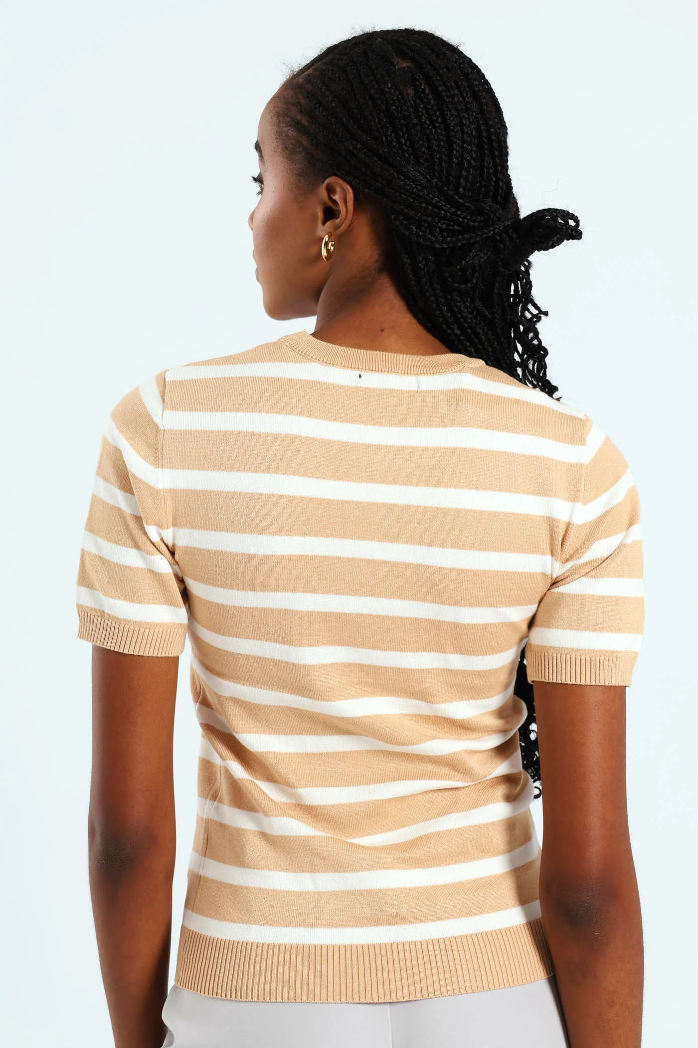 Stripe Pullover - Camel - Image 3