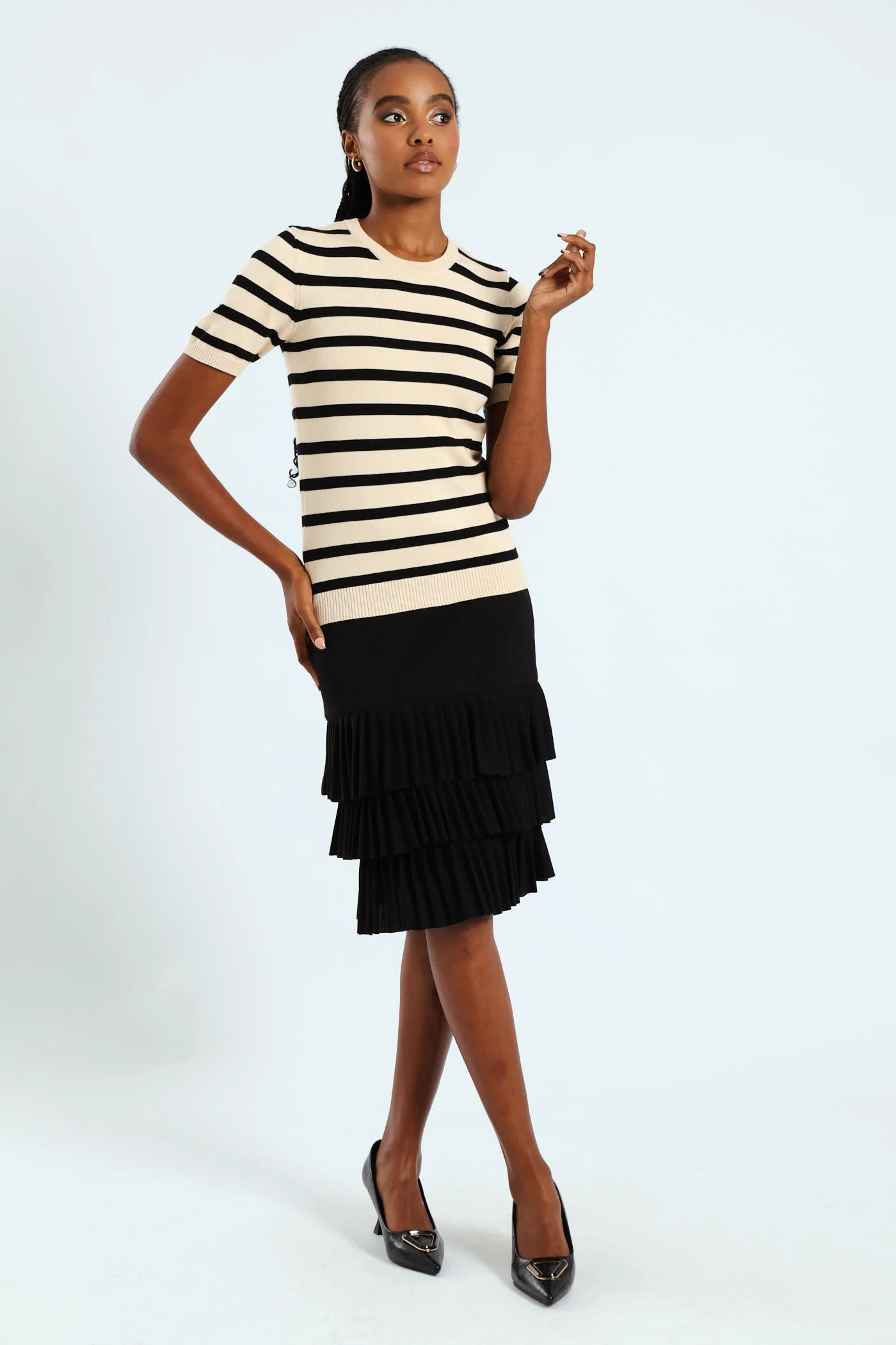 Stripe Pullover - Stone - Image 2