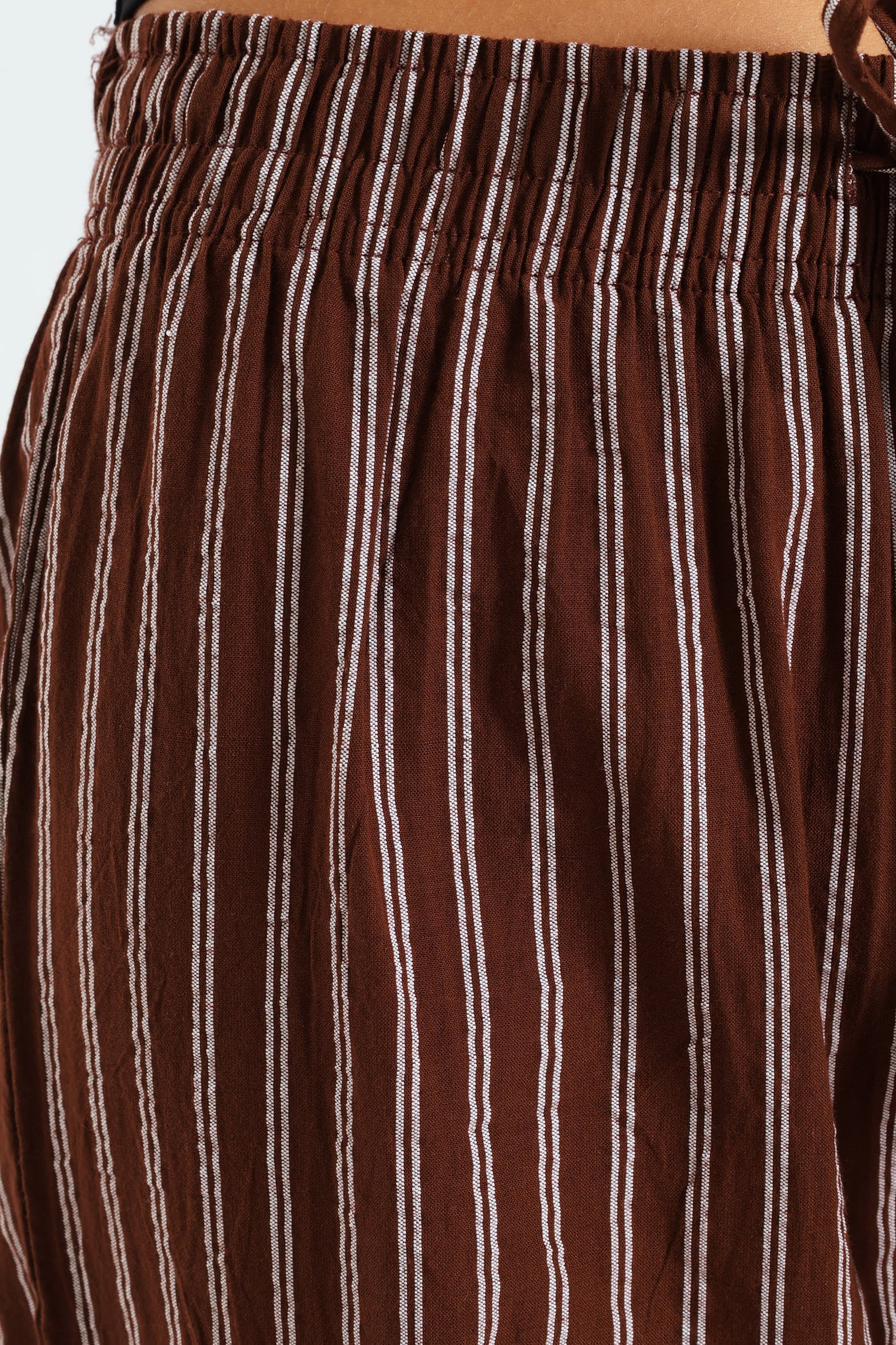 Stripe Relaxed Pants - Chocolate - Image 5