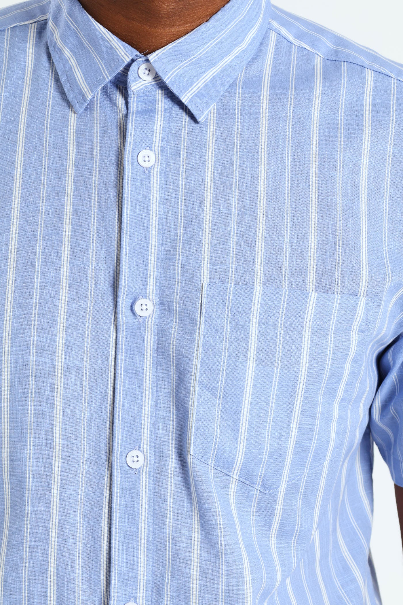 Stripe Shirt - Light Blue - Image 4