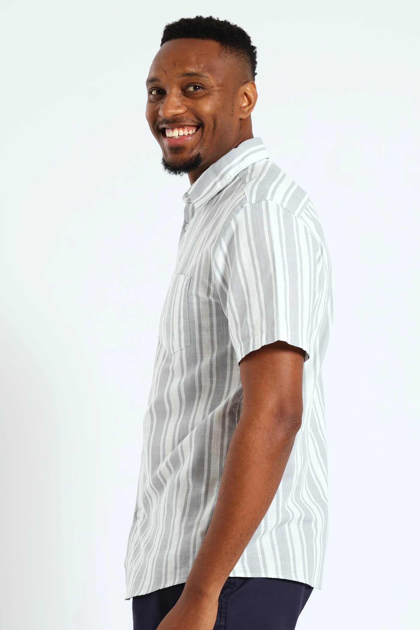 Stripe Shirt - Off White - Image 3