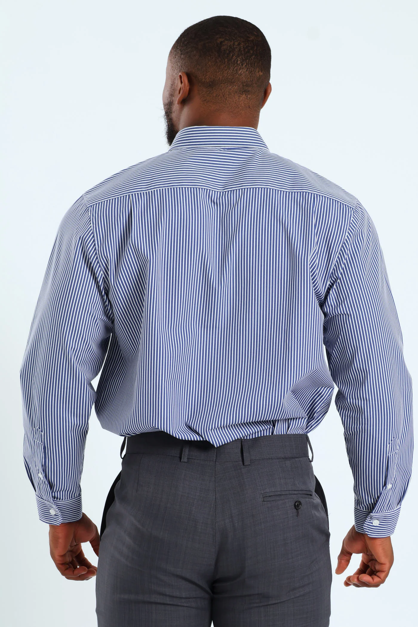 Stripe Shirt - White/Blue - Image 4
