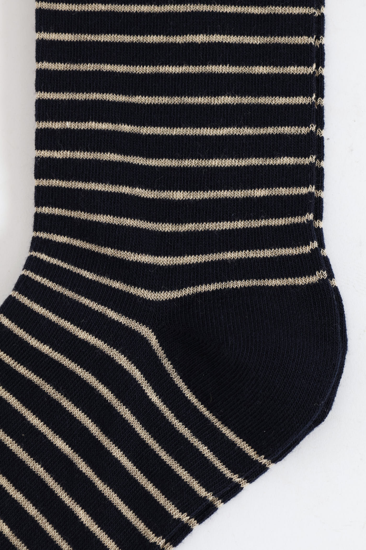 Stripe Single Socks - Cream/Navy - Image 2