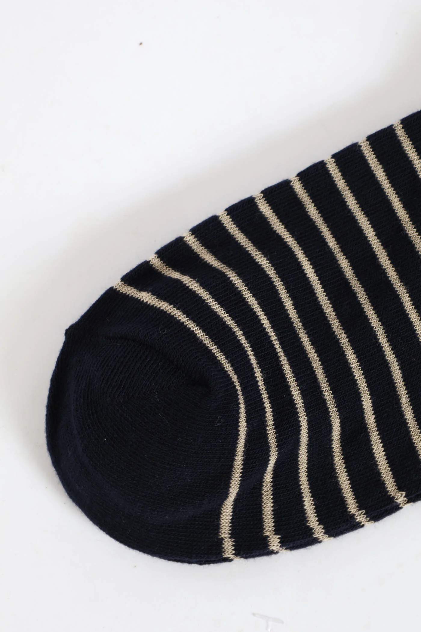 Stripe Single Socks - Cream/Navy - Image 3