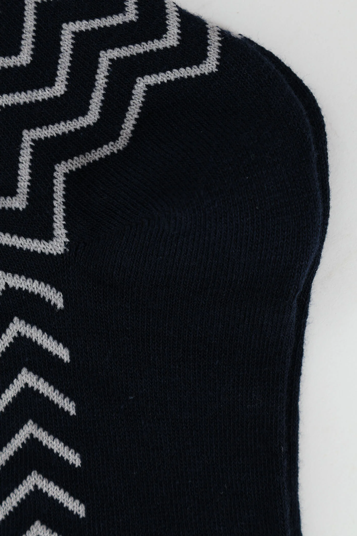 Stripe Single Socks - Navy/Grey - Image 3