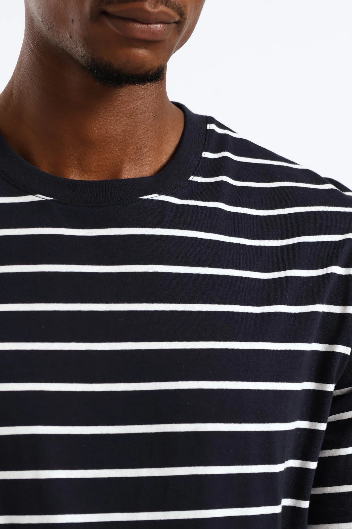 Stripe Tee - Navy - Image 2