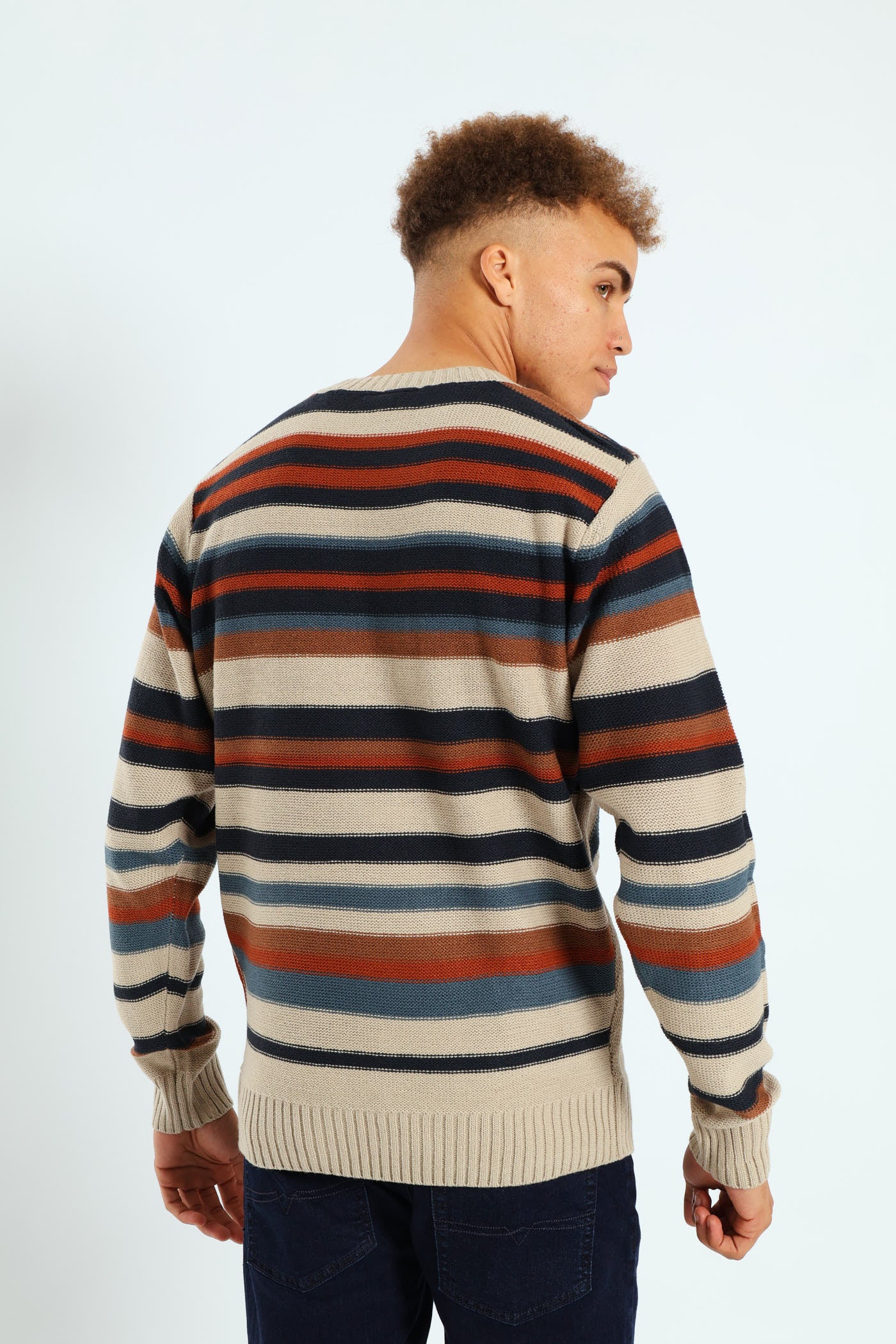 Striped Intarsia Knitwear - Multi - Image 4