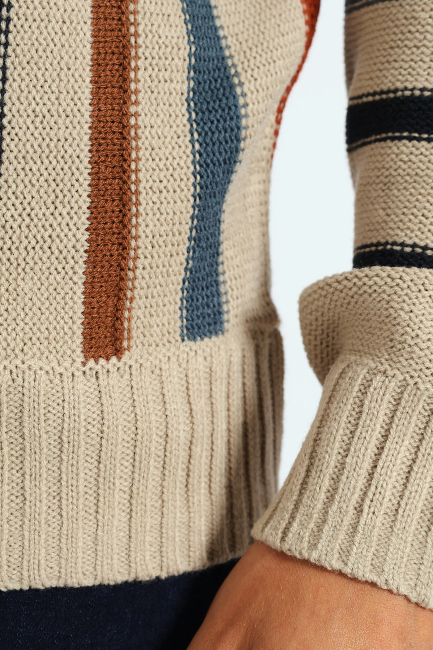 Striped Intarsia Knitwear - Multi - Image 5