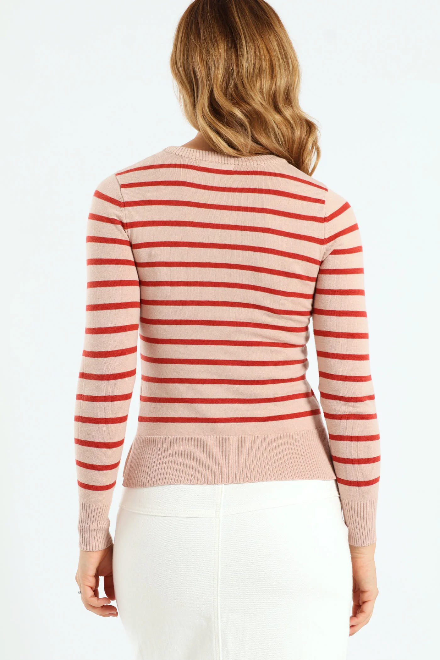 Striped Pullover - Rust - Image 3
