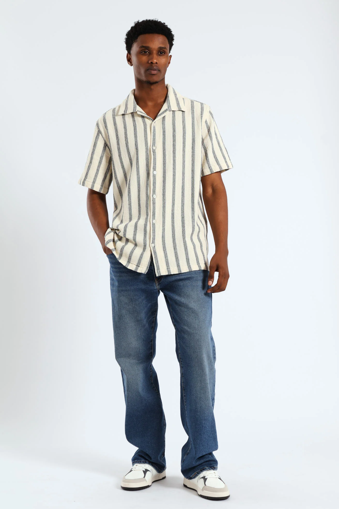 Striped Shirt - Ecru - Image 2