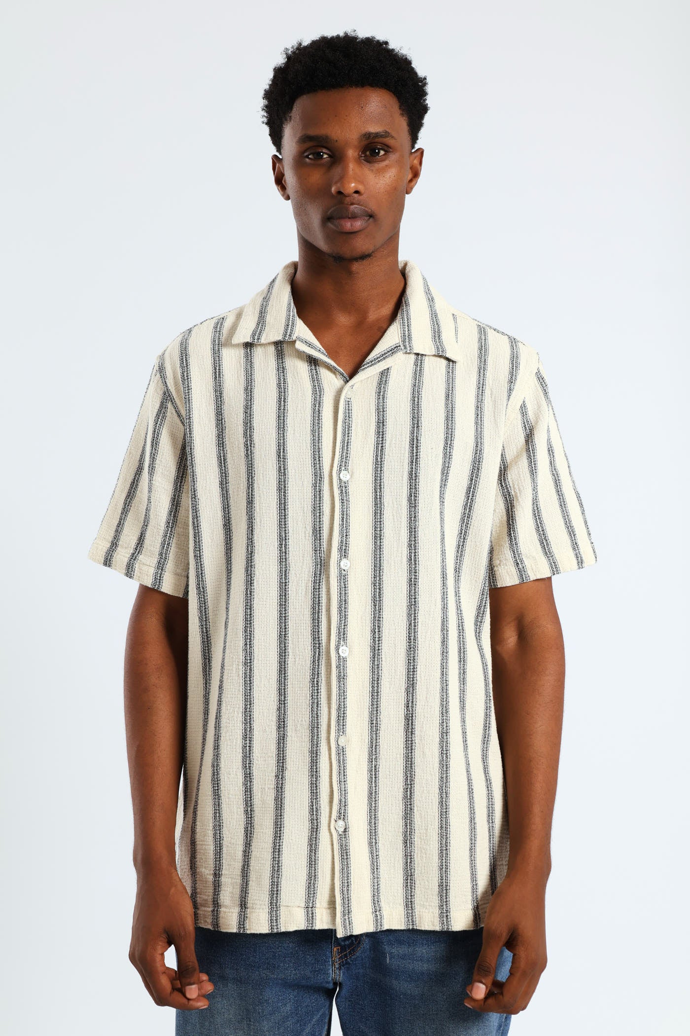 Striped Shirt - Ecru - Image 3